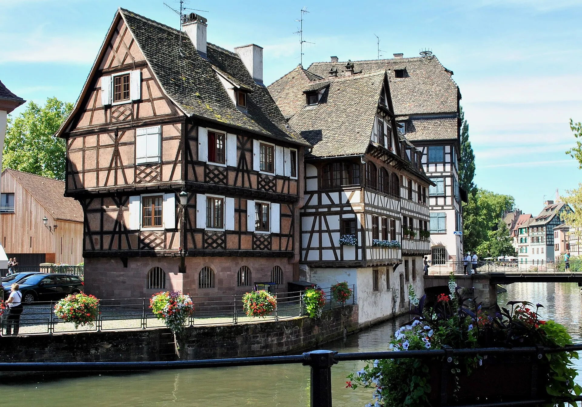 Petite France with half-timbered houses in Strasbourg