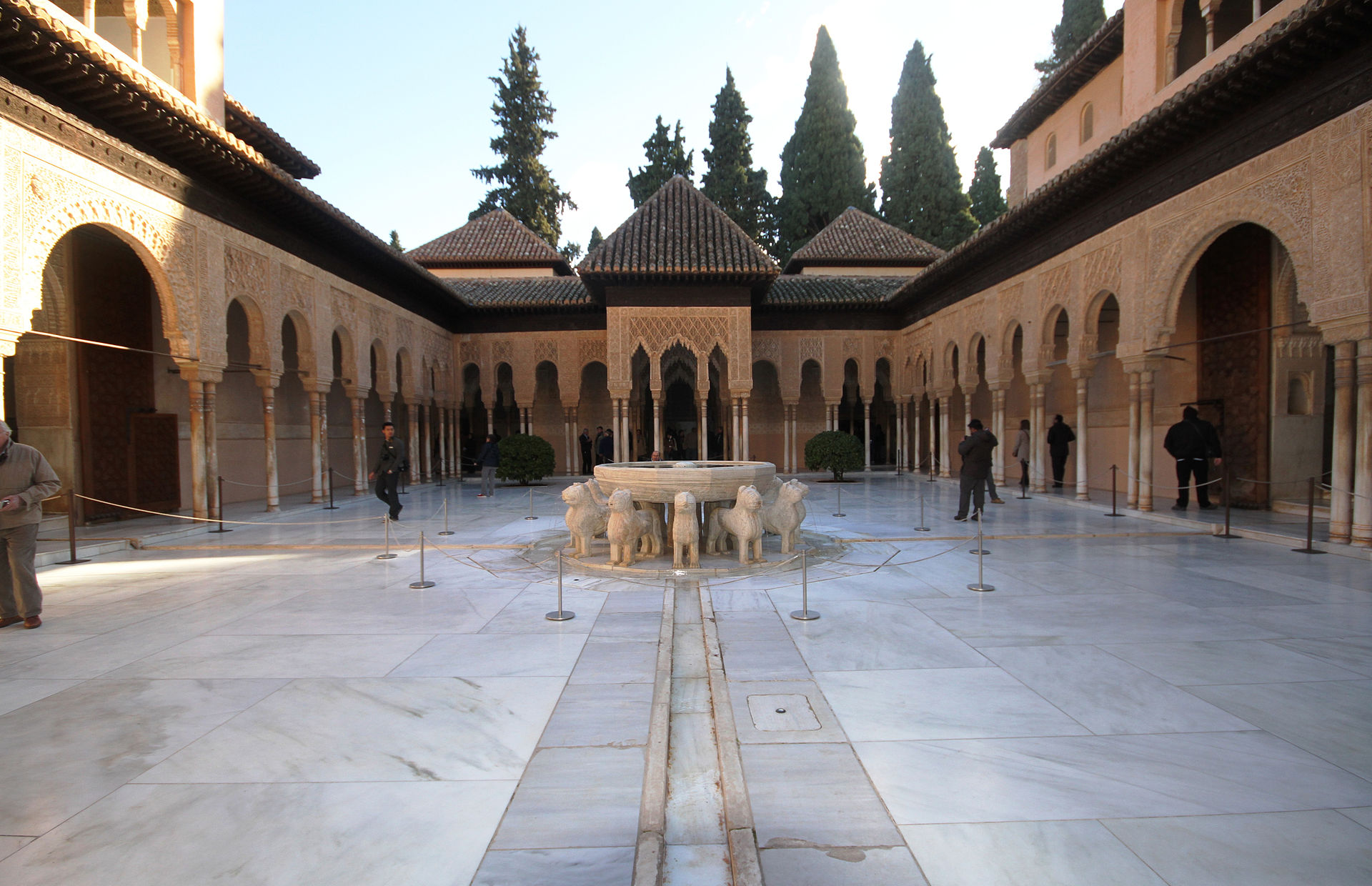 Court of the Lions in the Nasrid Palaces of the Alhambra