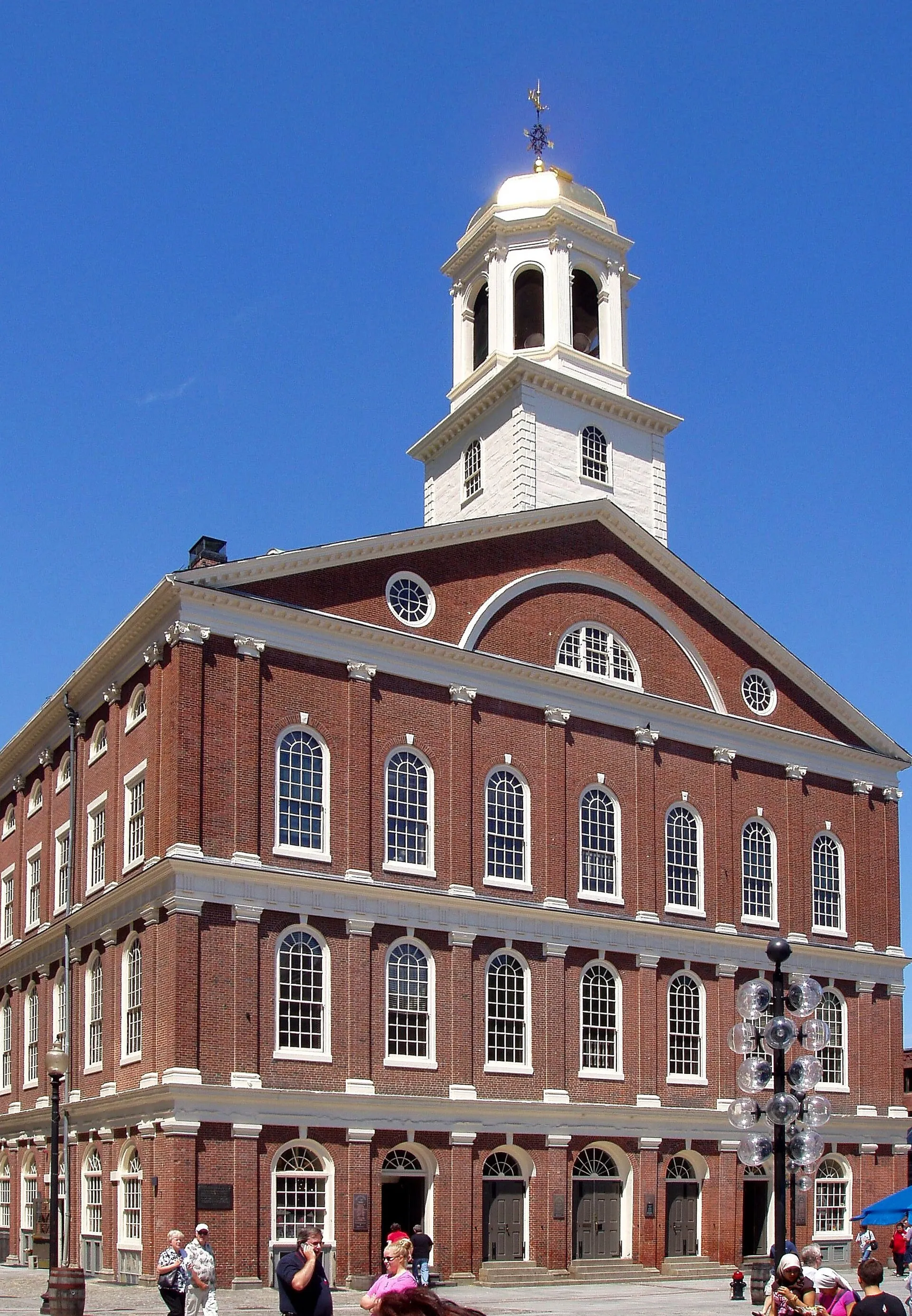 Faneuil Hall exterior in Boston, a historic marketplace since 1742