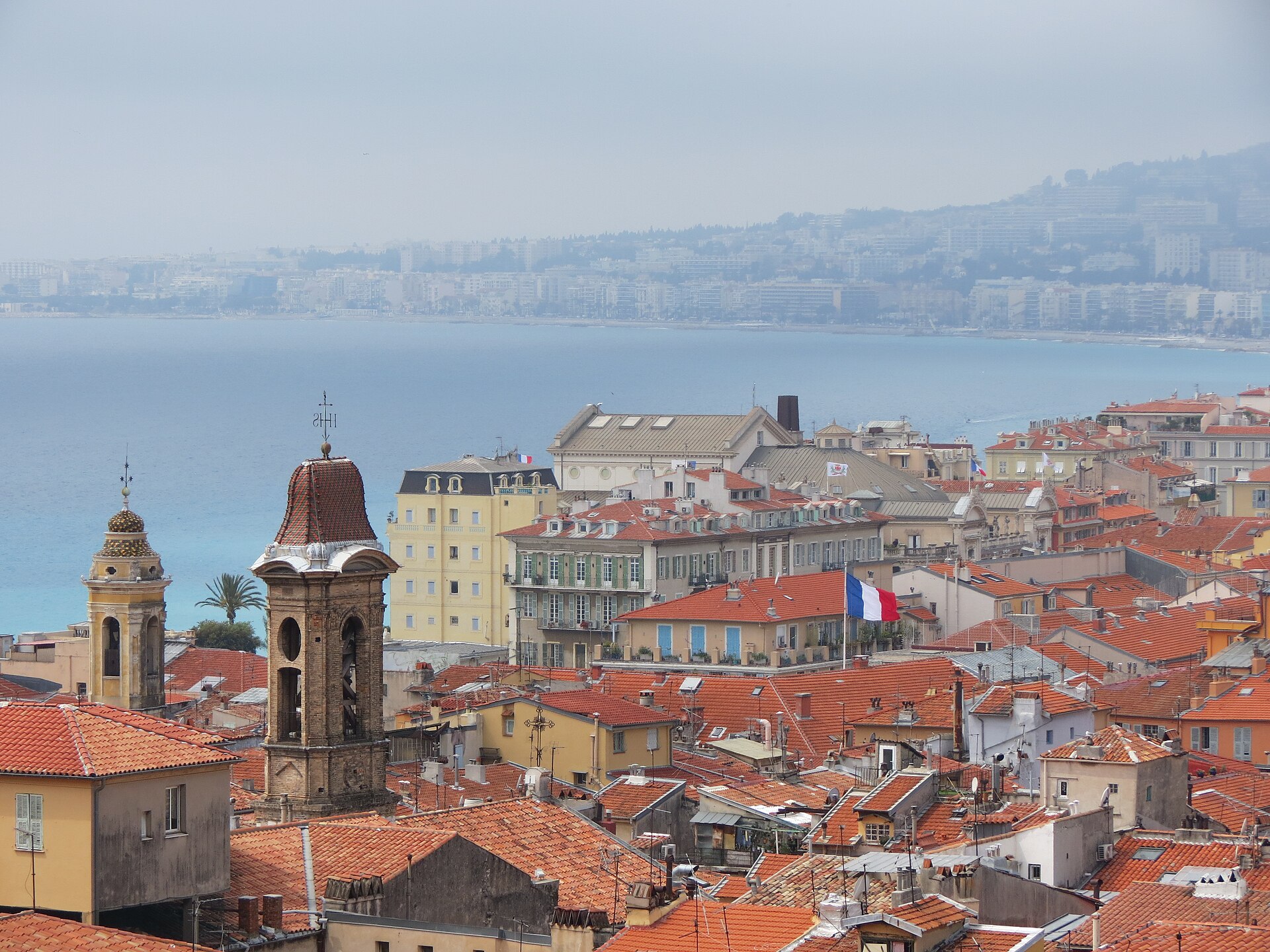 Panoramic view of Nice, France