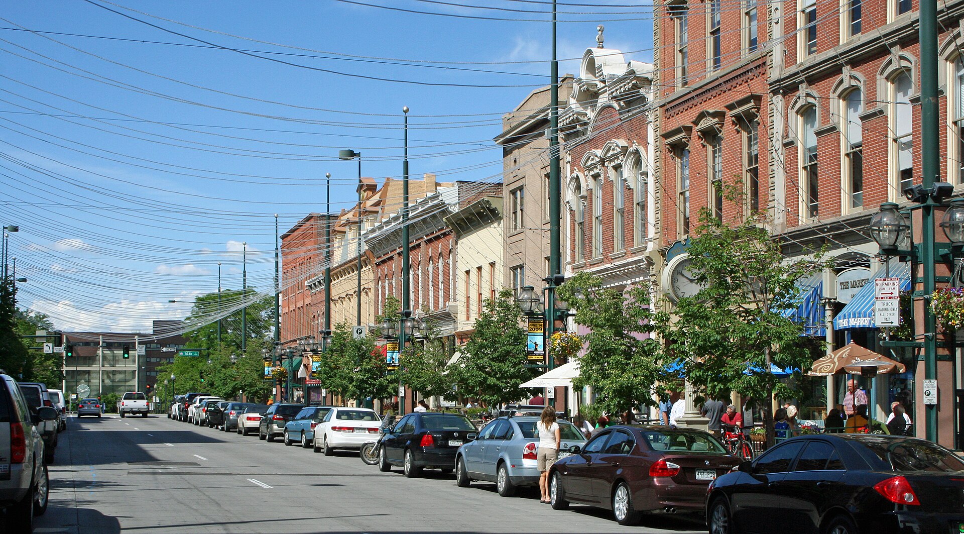 Larimer Square, the historic block of Larimer Street in downtown Denver