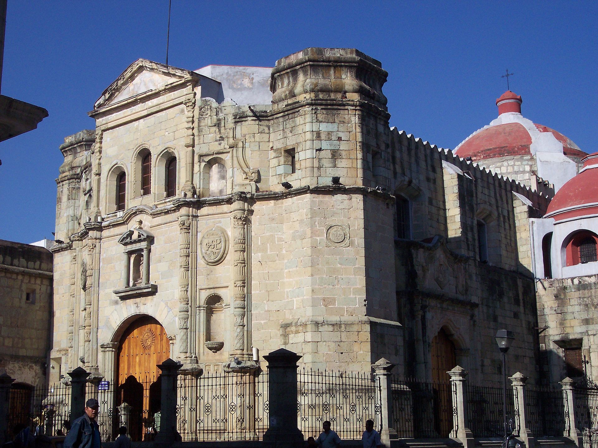 A colonial church in the historic center of Oaxaca de Juárez, Mexico