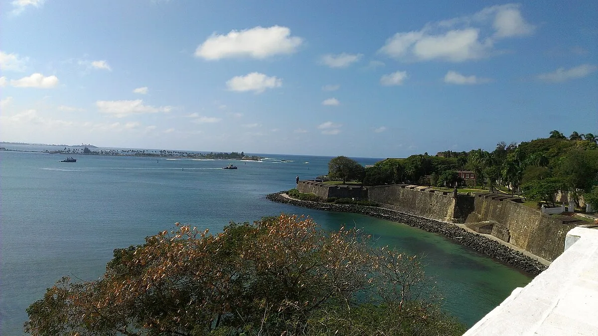 Castillo San Felipe del Morro rising above San Juan Bay, Old San Juan, Puerto Rico
