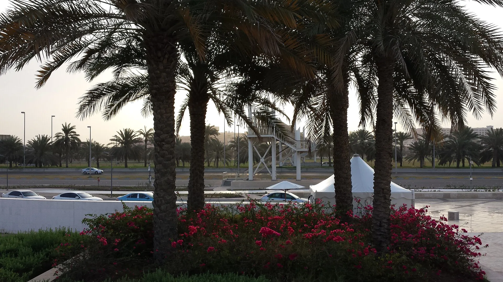 Sheikh Zayed Grand Mosque in Abu Dhabi with white marble domes and reflecting pool