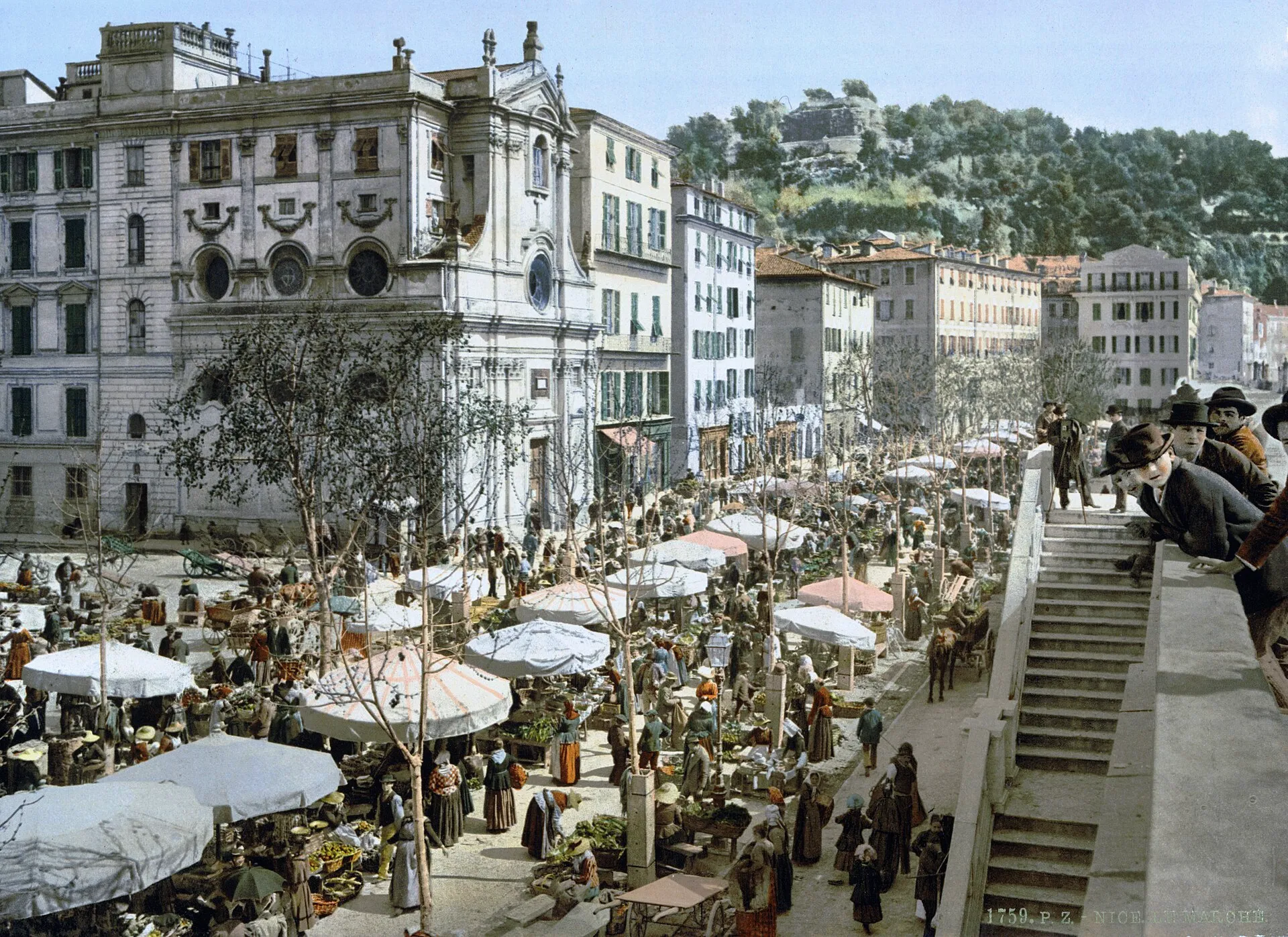 Flower market at Cours Saleya in Nice