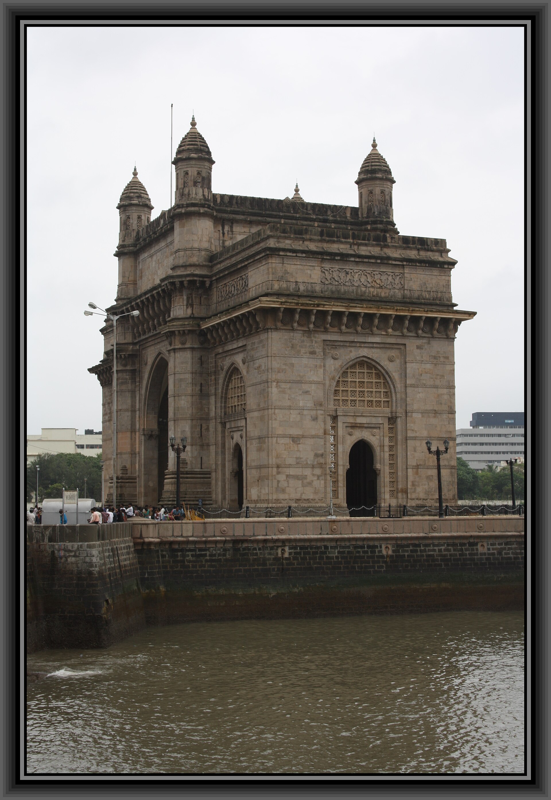 The Gateway of India monument at Apollo Bunder waterfront in Mumbai