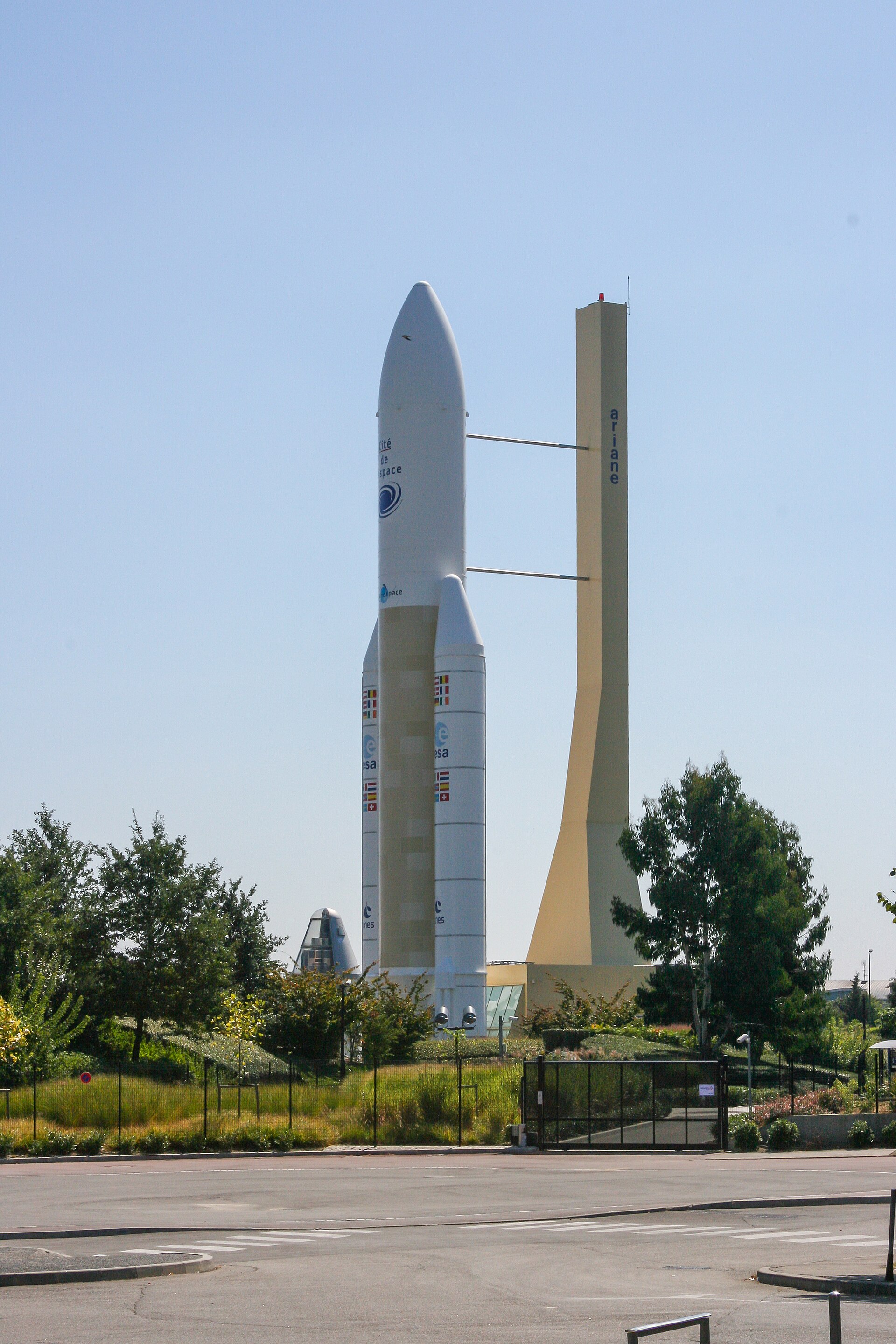 Ariane 5 rocket at Cité de l'Espace in Toulouse