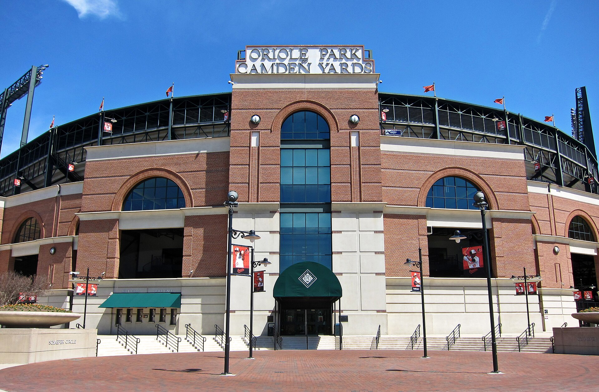 Entrance to Oriole Park at Camden Yards in Baltimore
