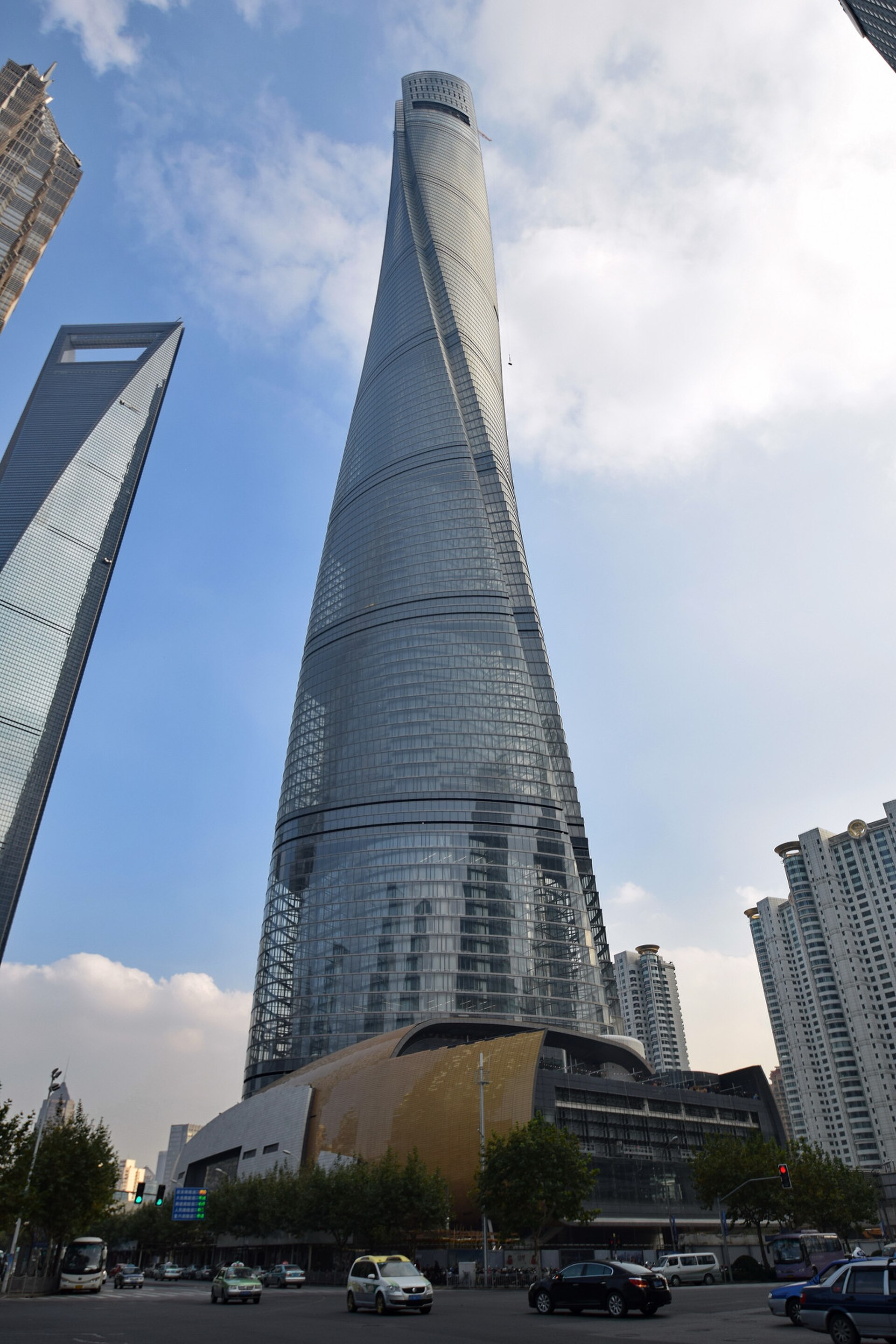 Shanghai Tower rising above the Pudong skyline