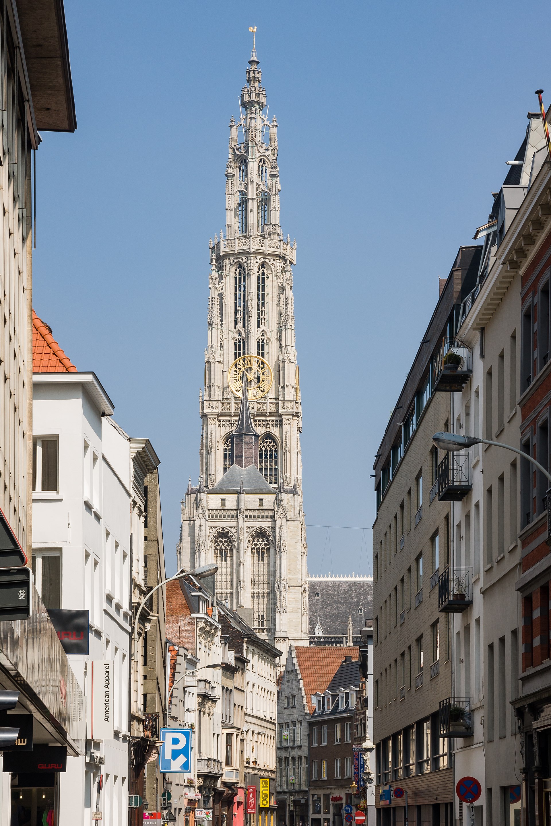 Tower of the Cathedral of Our Lady in Antwerp