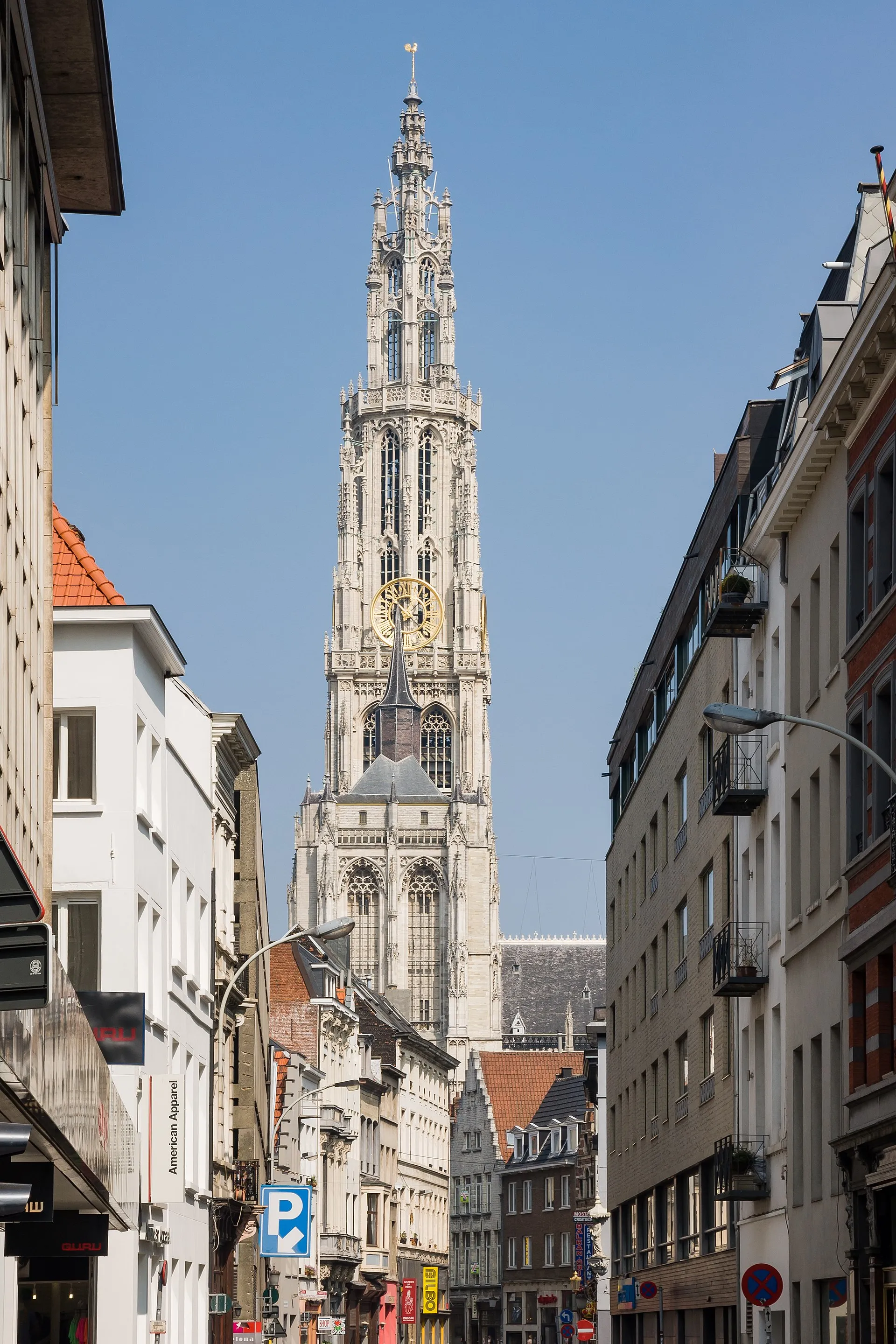 Tower of the Cathedral of Our Lady in Antwerp