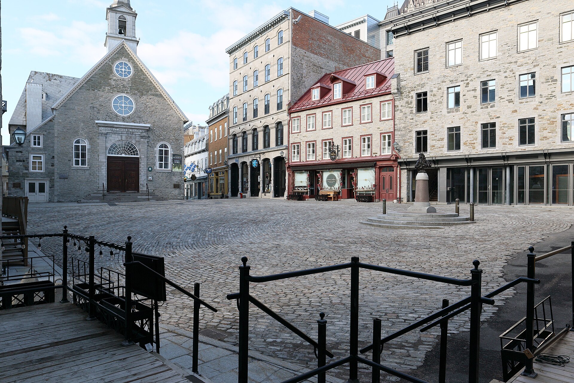 Place Royale in Quebec City, the birthplace of French civilization in North America