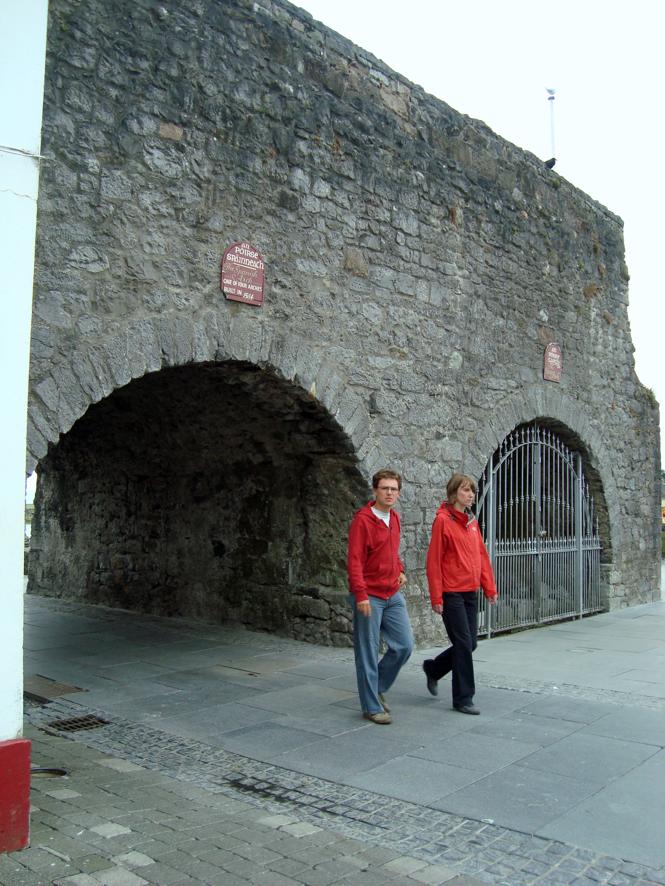 The Spanish Arch in Galway, a remnant of the medieval city walls near the River Corrib