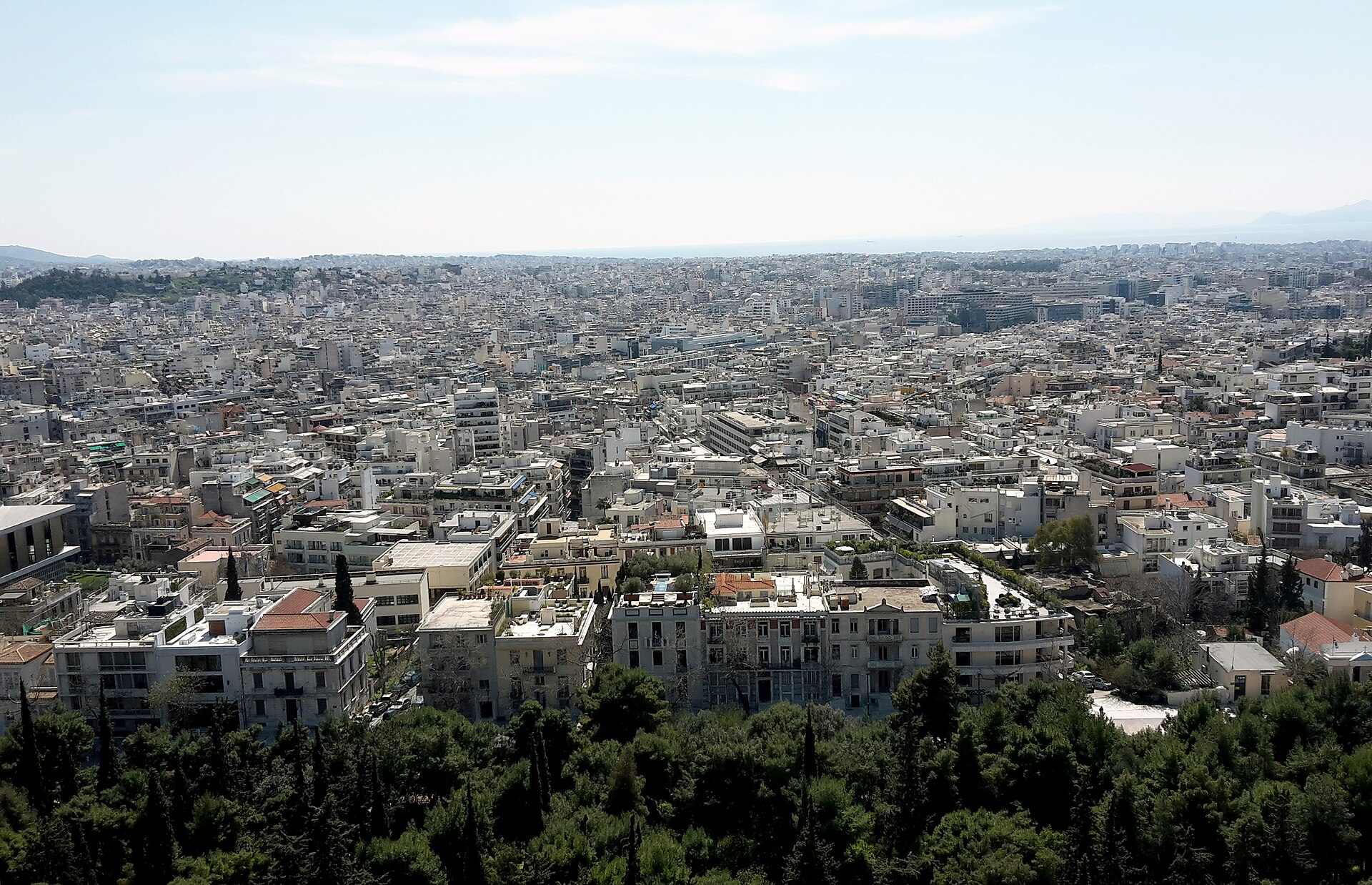 Skyline of Athens, Greece