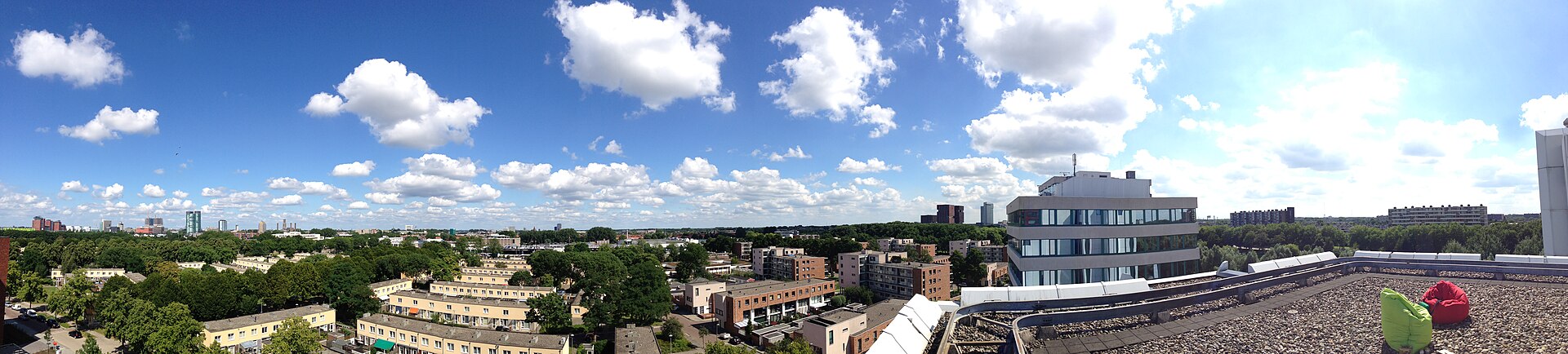 The Oudegracht canal and Dom Tower in Utrecht