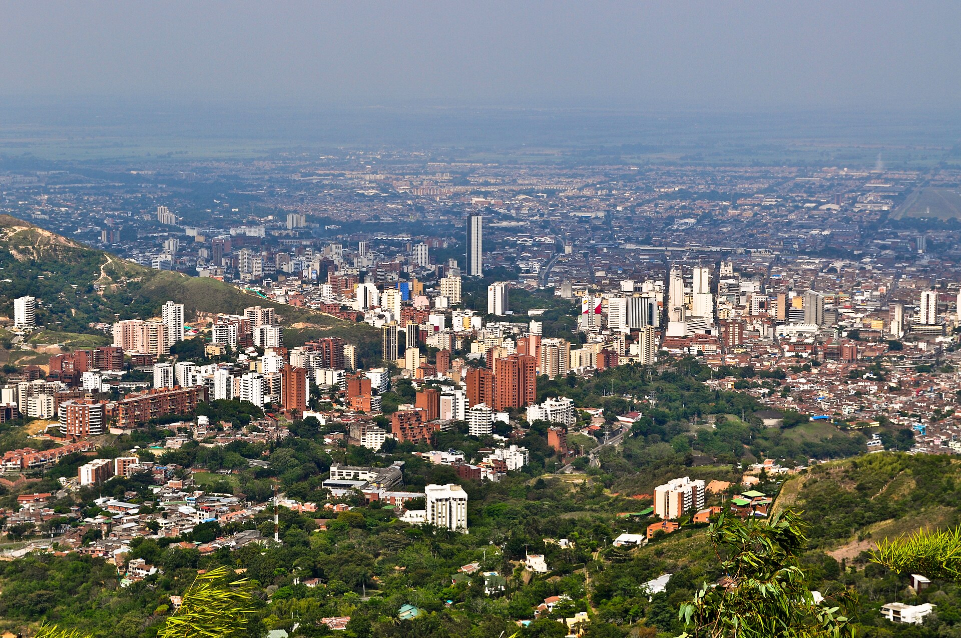 Panoramic view of Santiago de Cali, Colombia