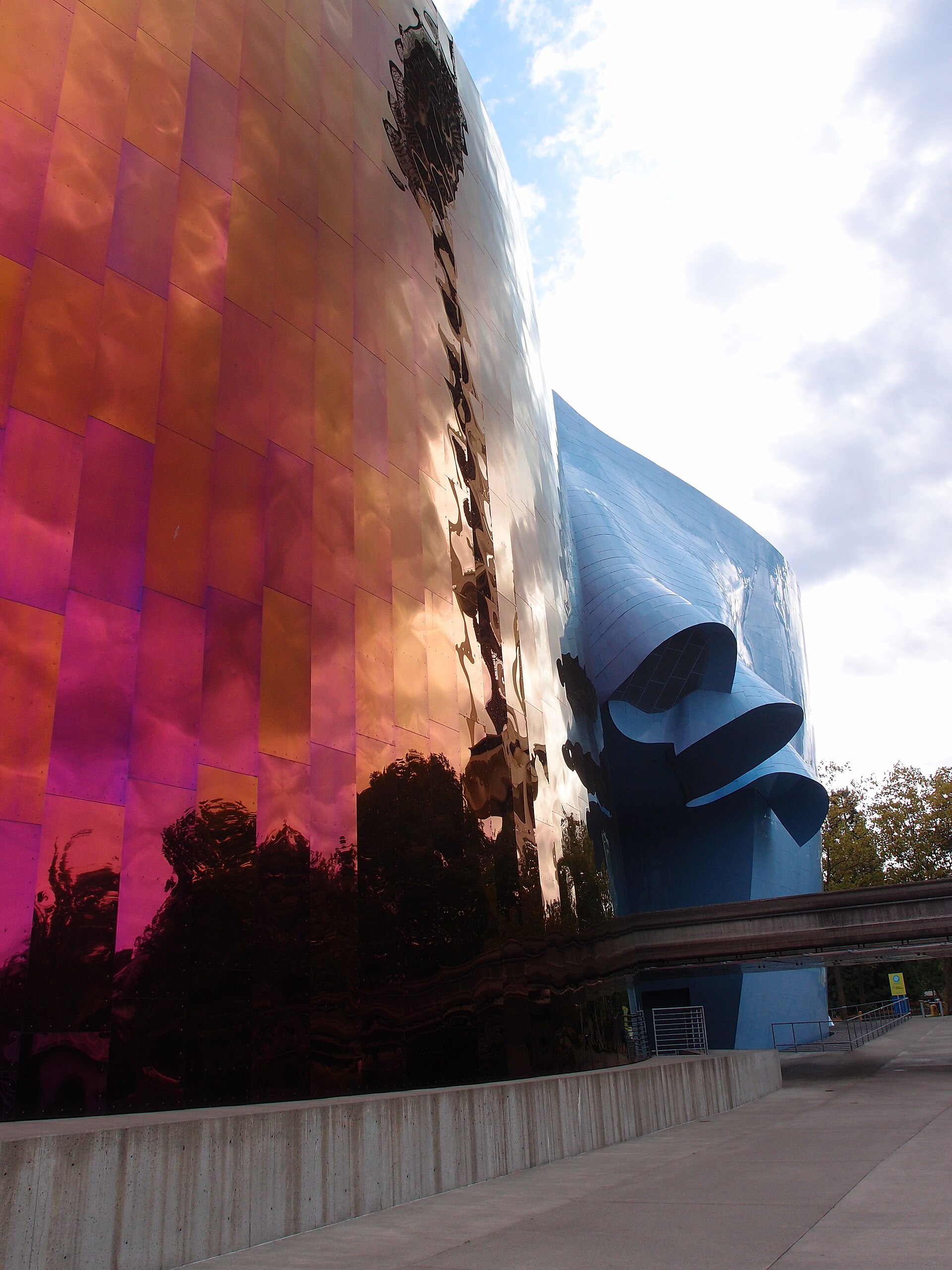 The Frank Gehry-designed Museum of Pop Culture in Seattle
