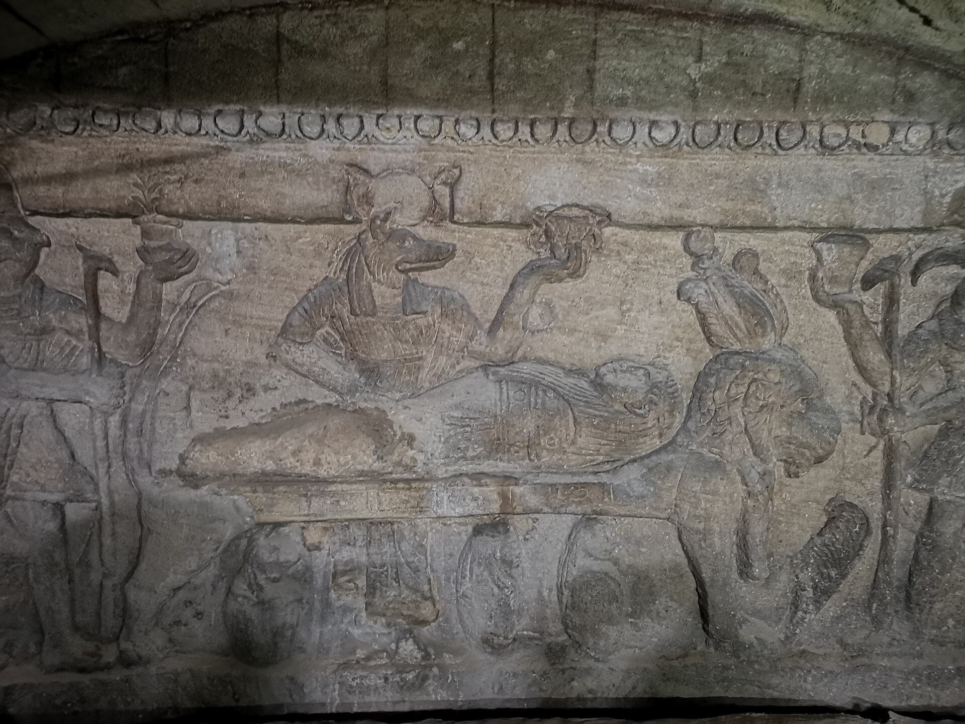 Interior of the Catacombs of Kom El Shoqafa in Alexandria