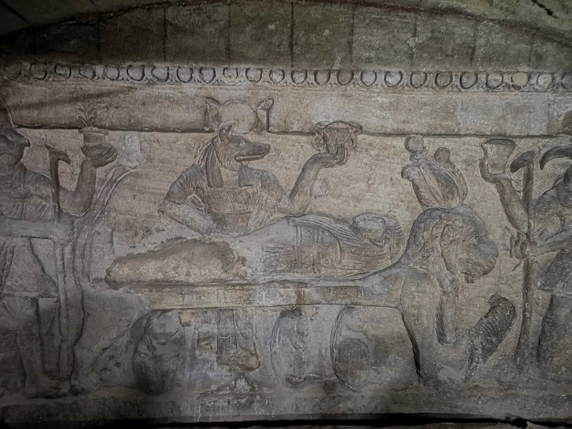Interior of the Catacombs of Kom El Shoqafa in Alexandria