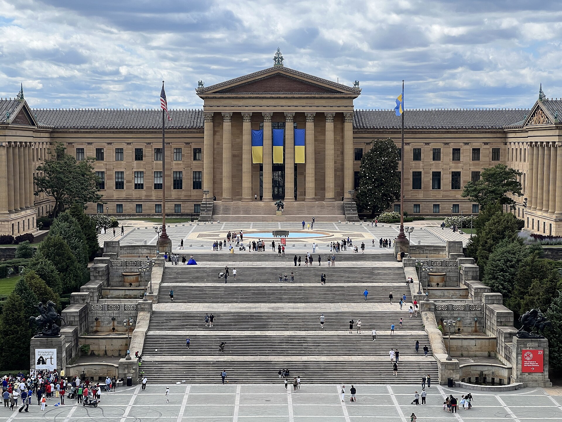 The Philadelphia Museum of Art main building with its Greek Revival facade