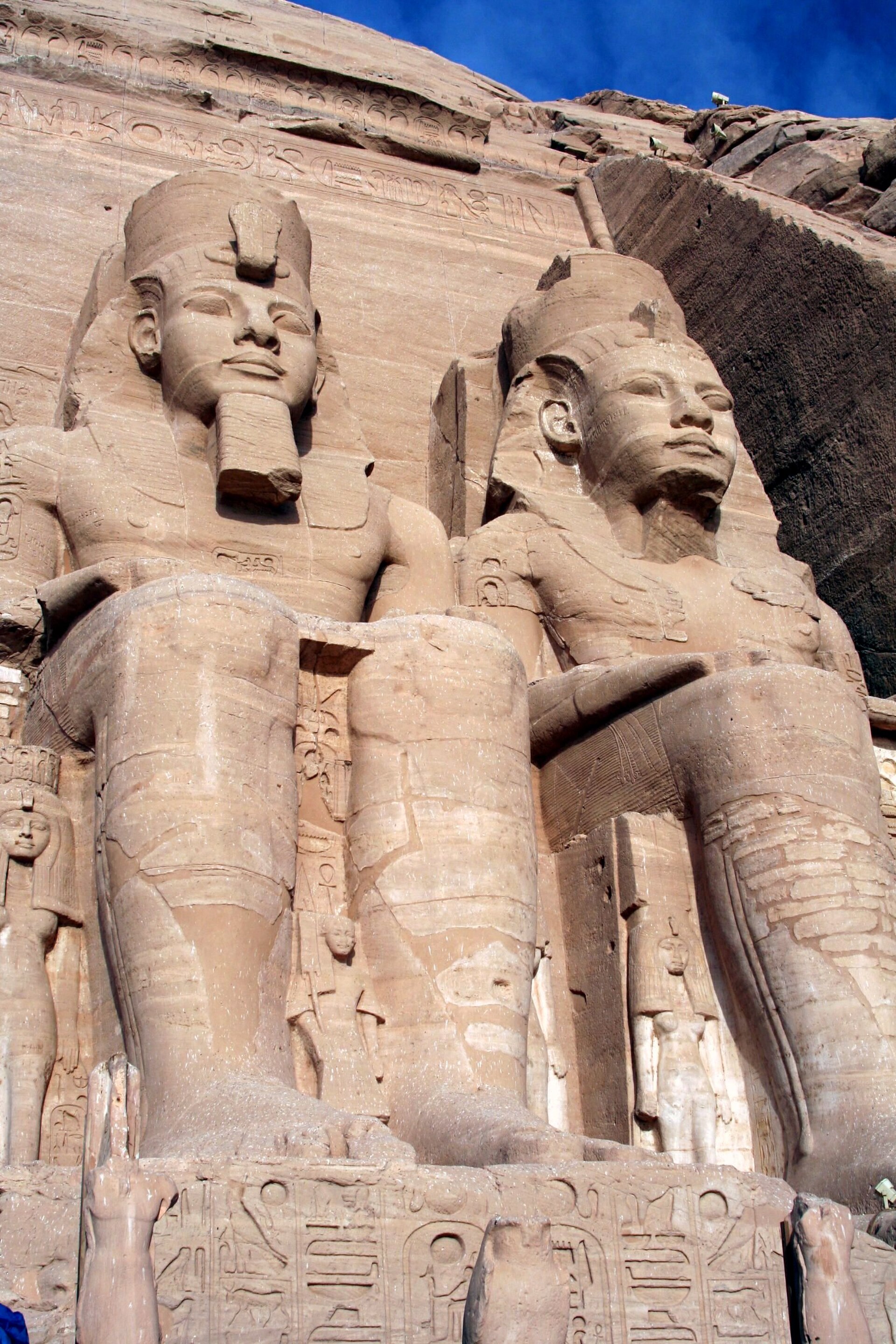 Colossal statues of Ramesses II at Abu Simbel