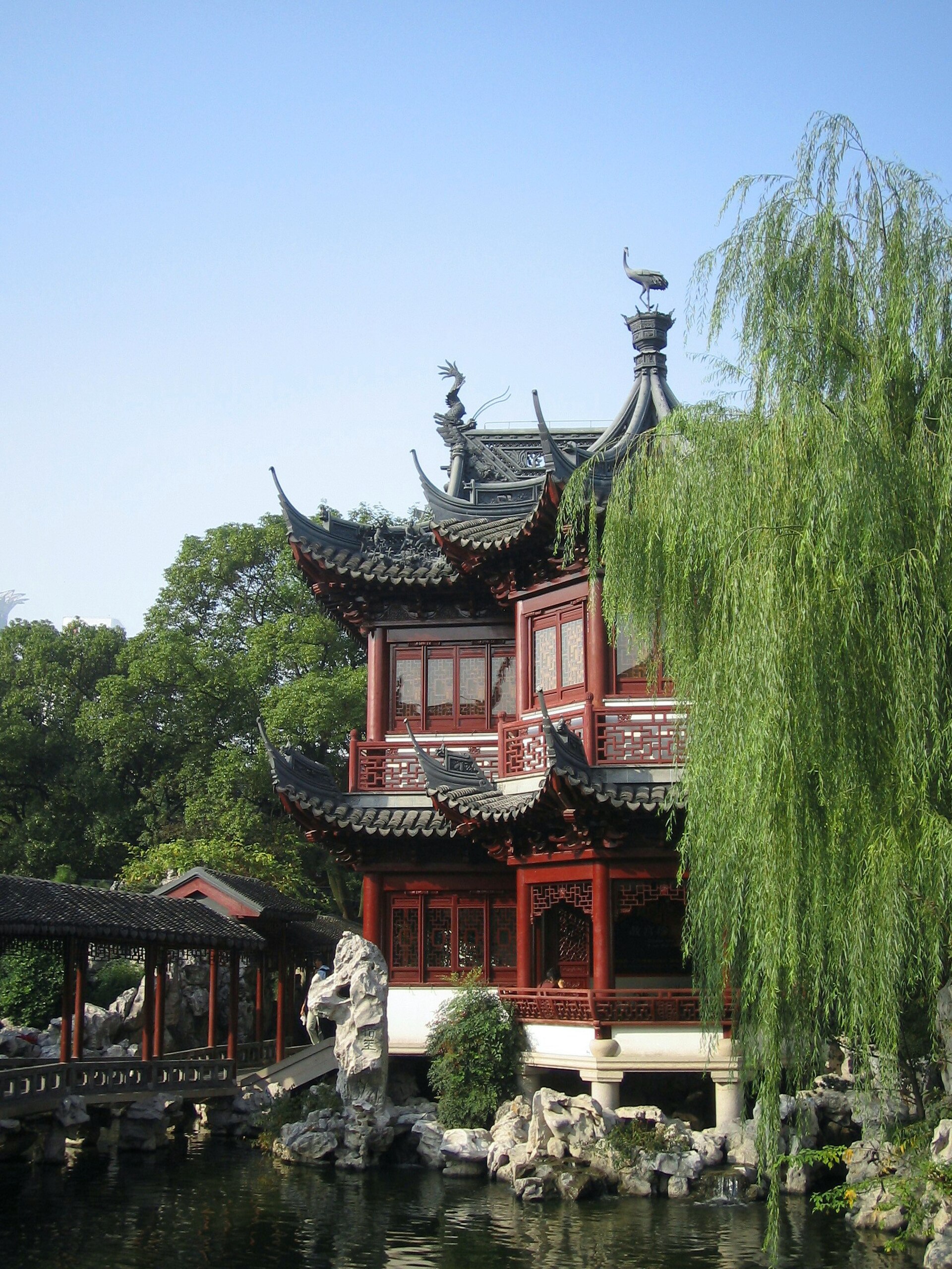 Traditional pavilions and rockeries in Yu Garden, Shanghai
