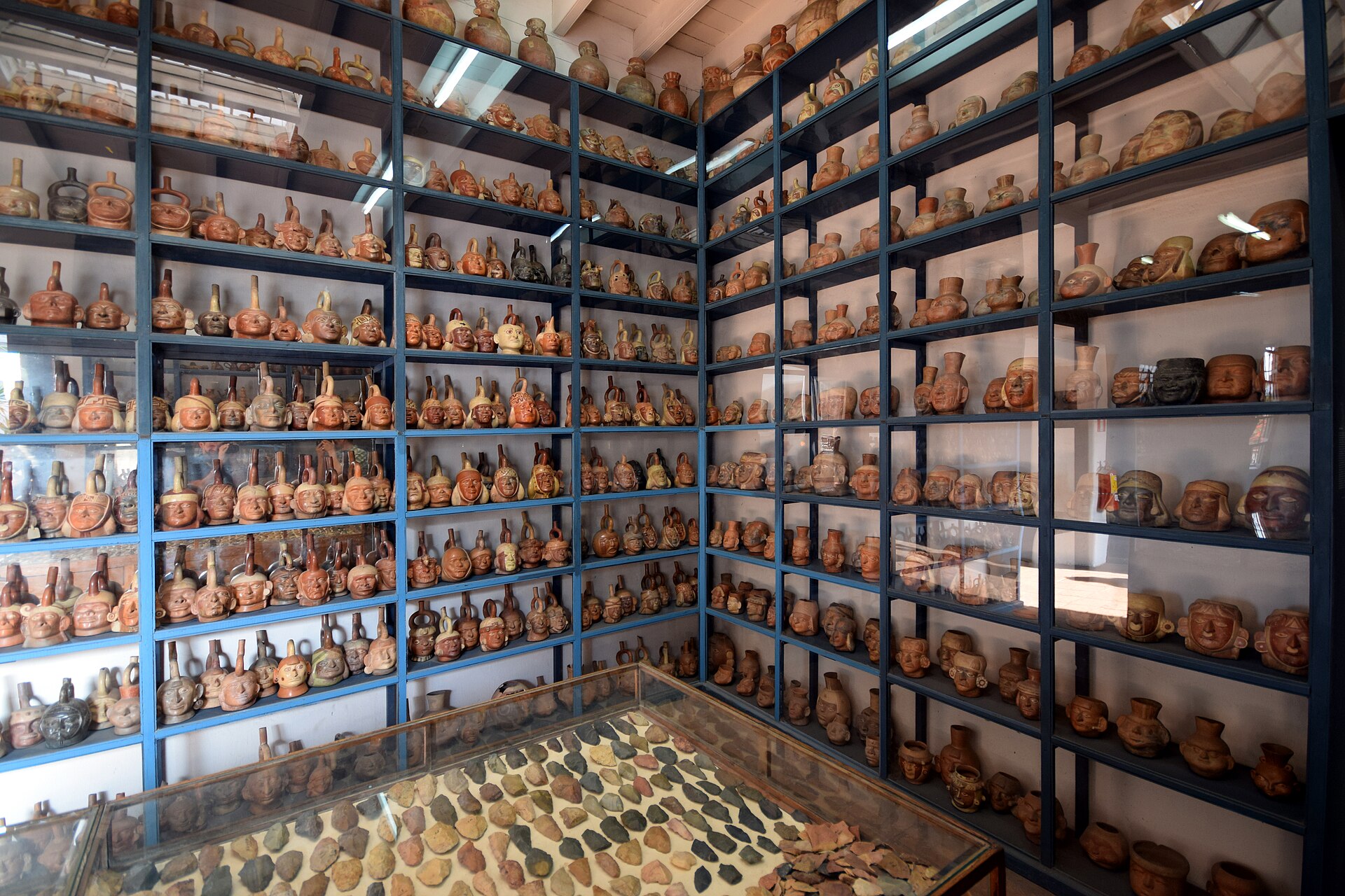 Larco Museum building in Lima, Peru, an 18th-century colonial mansion housing pre-Columbian art