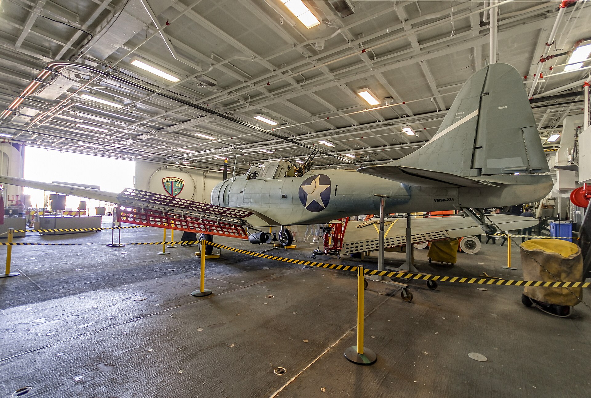 USS Midway aircraft carrier museum docked in San Diego Bay