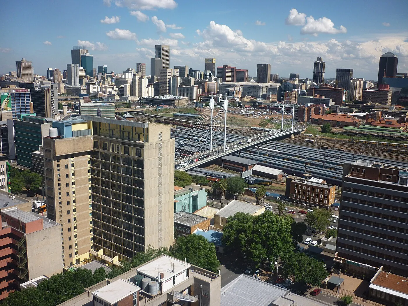 Johannesburg central business district skyline