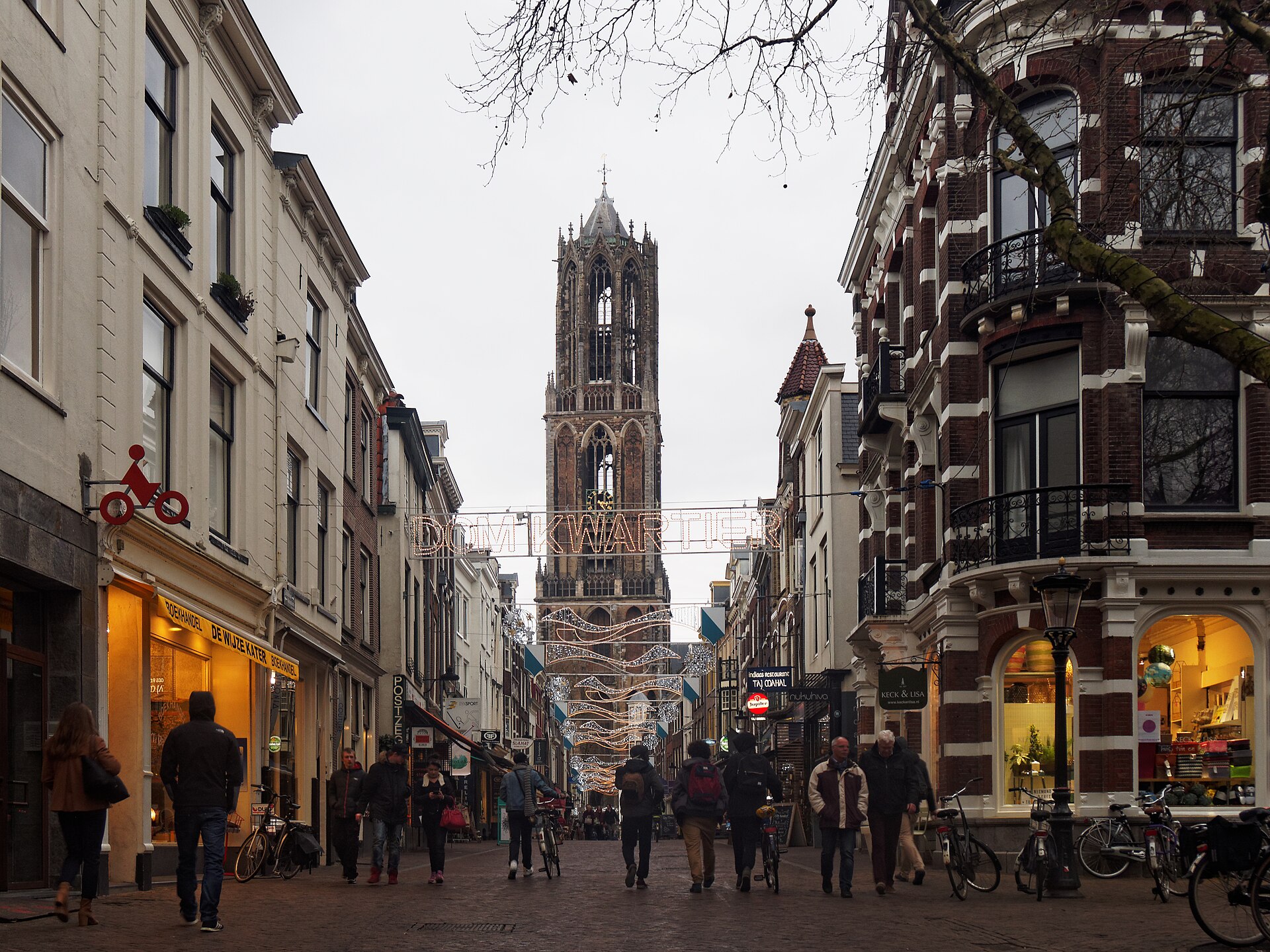 The Dom Tower in Utrecht, tallest church tower in the Netherlands