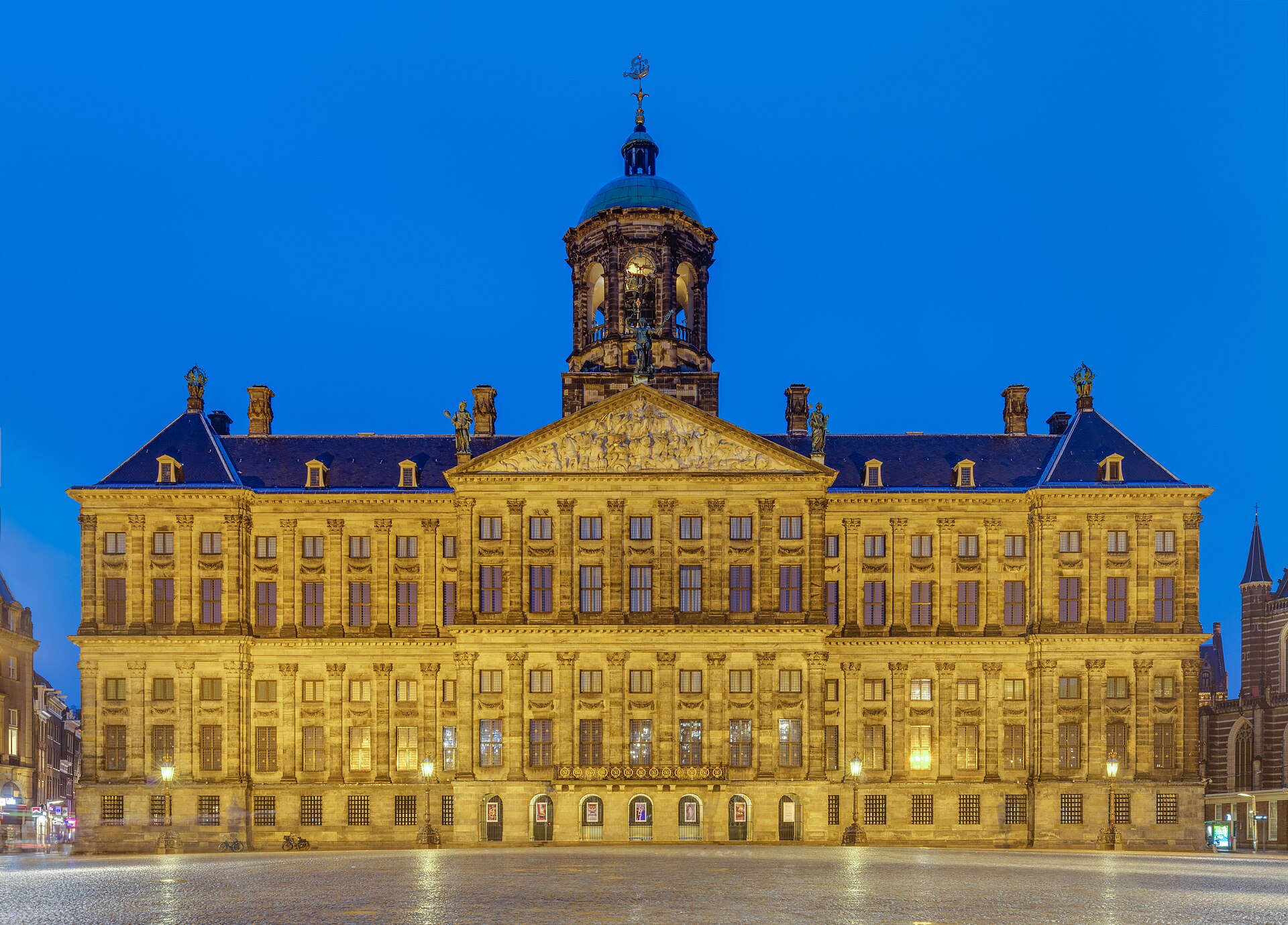 The Royal Palace on Dam Square in Amsterdam