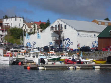 The Húsavík Whale Museum, one of Europe's premier whale museums, in northern Iceland