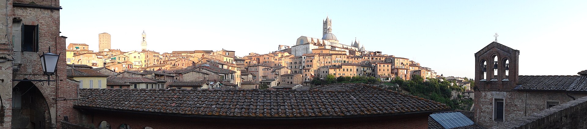 Siena panorama at dusk