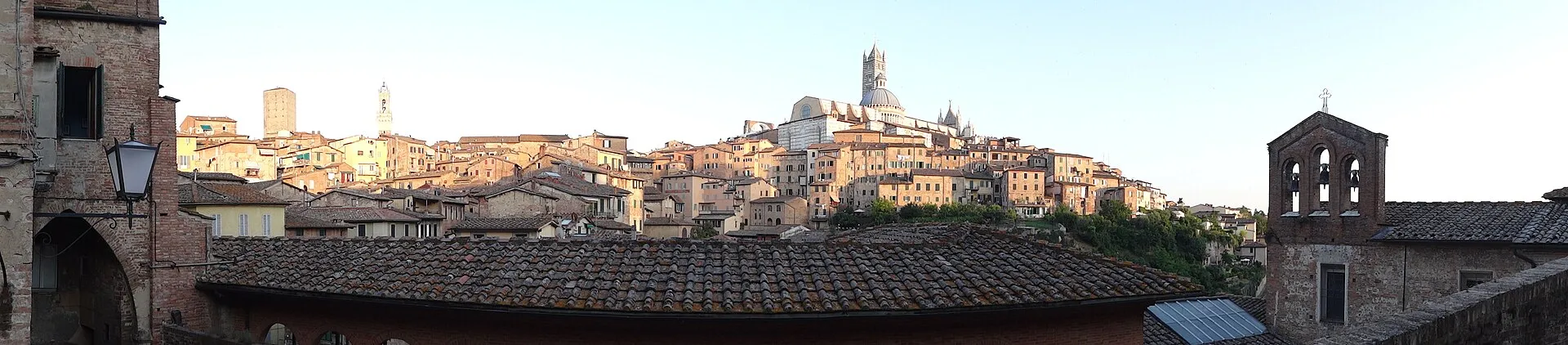 Siena panorama at dusk