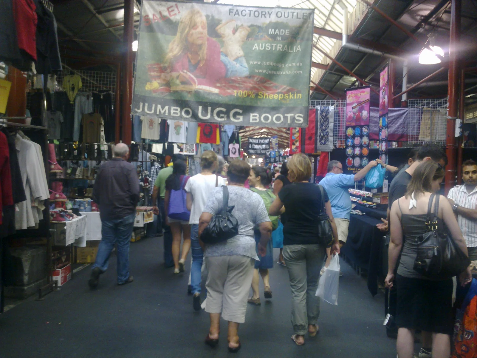 Open-air sheds of the Queen Victoria Market, Melbourne