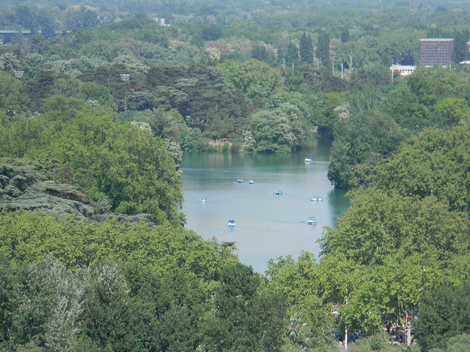 Lake at Parc de la Tête d'Or in Lyon