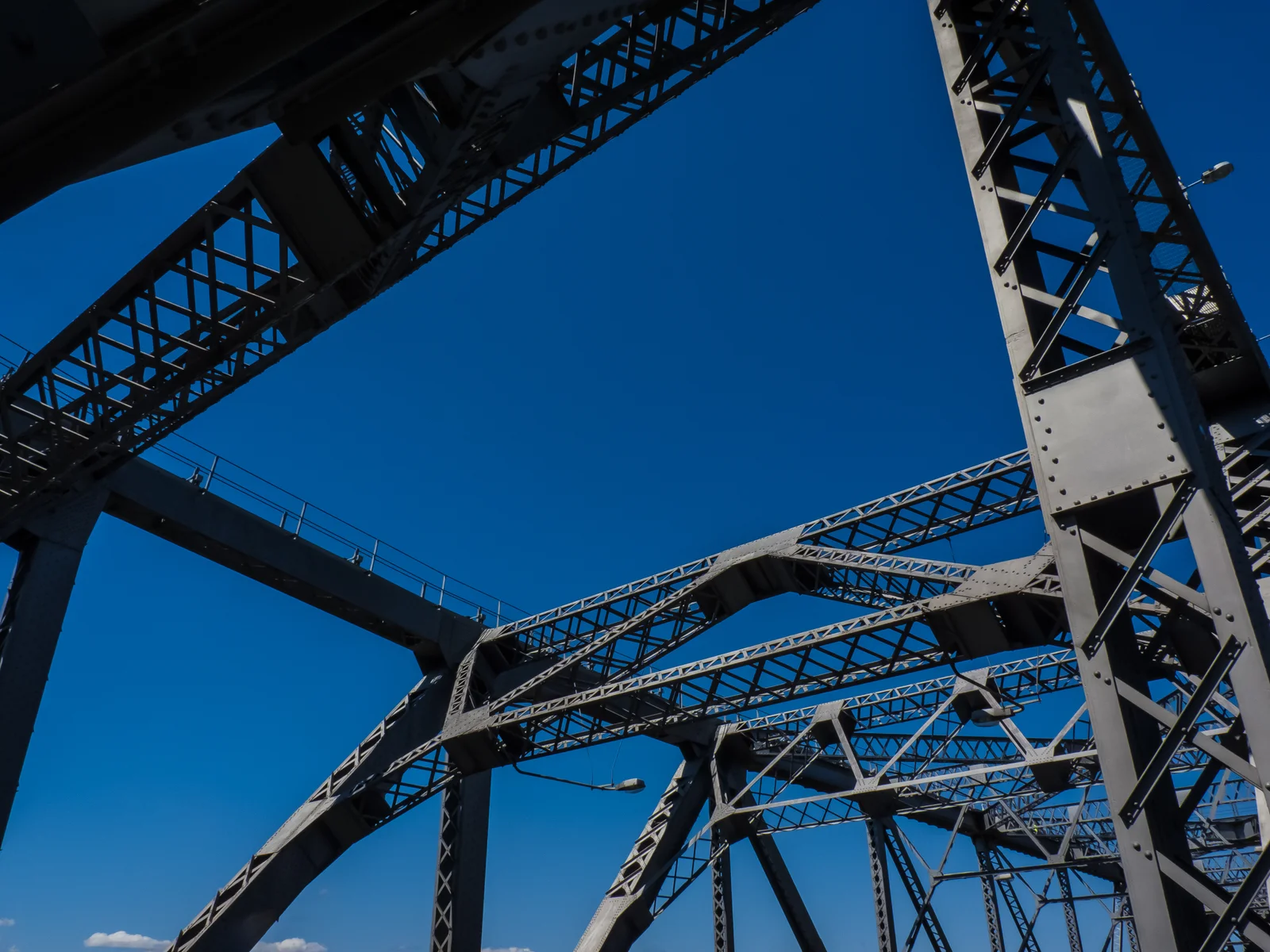 Steel superstructure of the Story Bridge over the Brisbane River