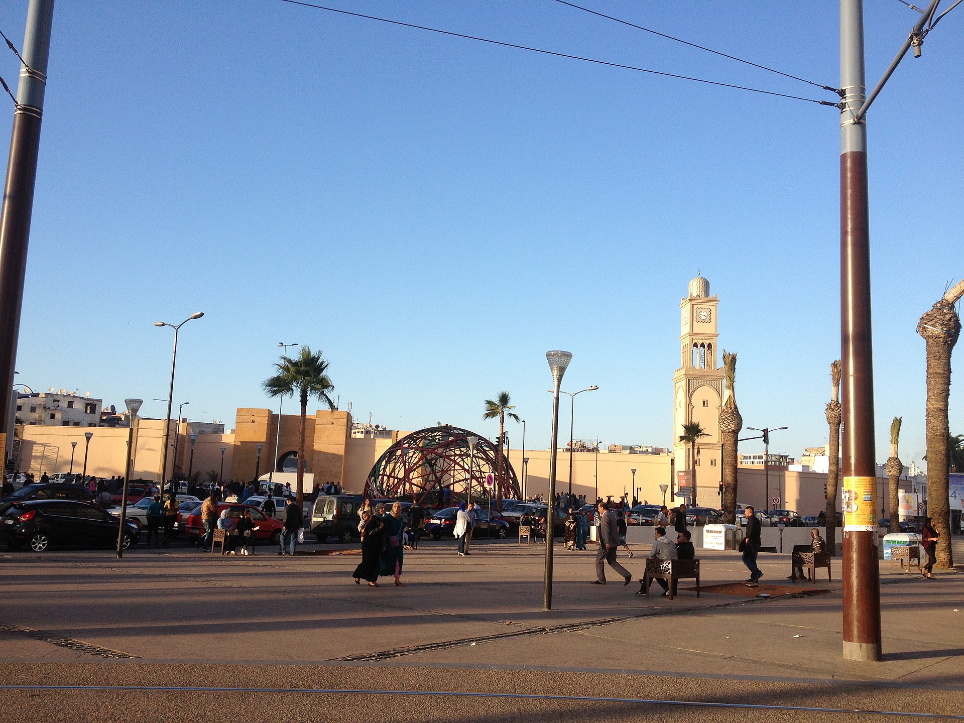 Street scene in the Old Medina of Casablanca