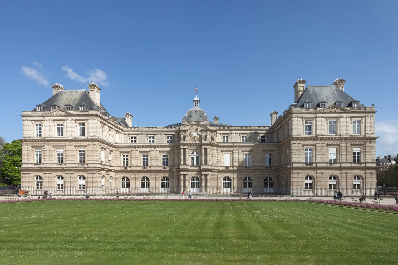 Palais du Luxembourg seen from the Jardin du Luxembourg in Paris