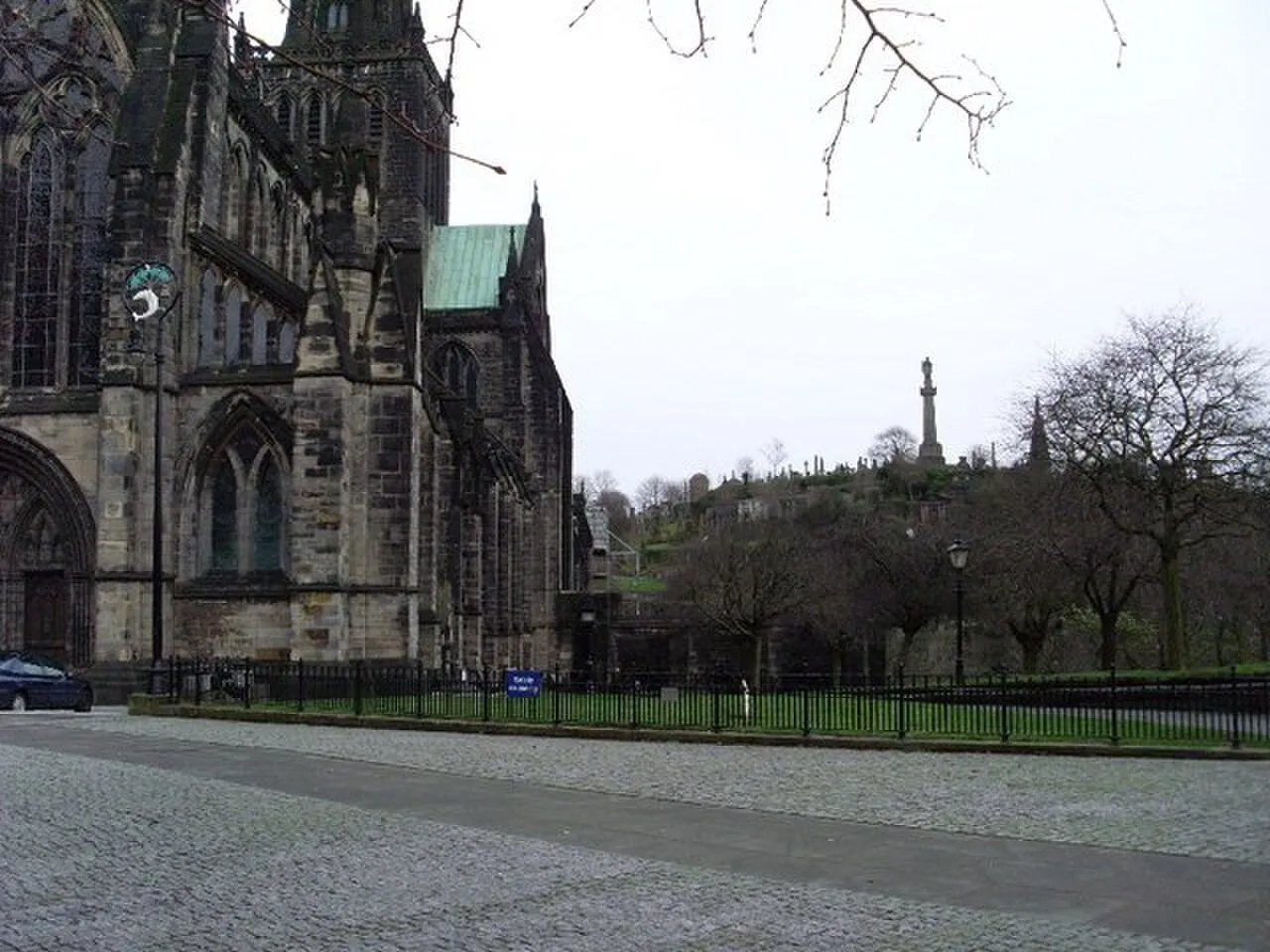 Glasgow Necropolis cemetery on the hill above Glasgow Cathedral, Scotland