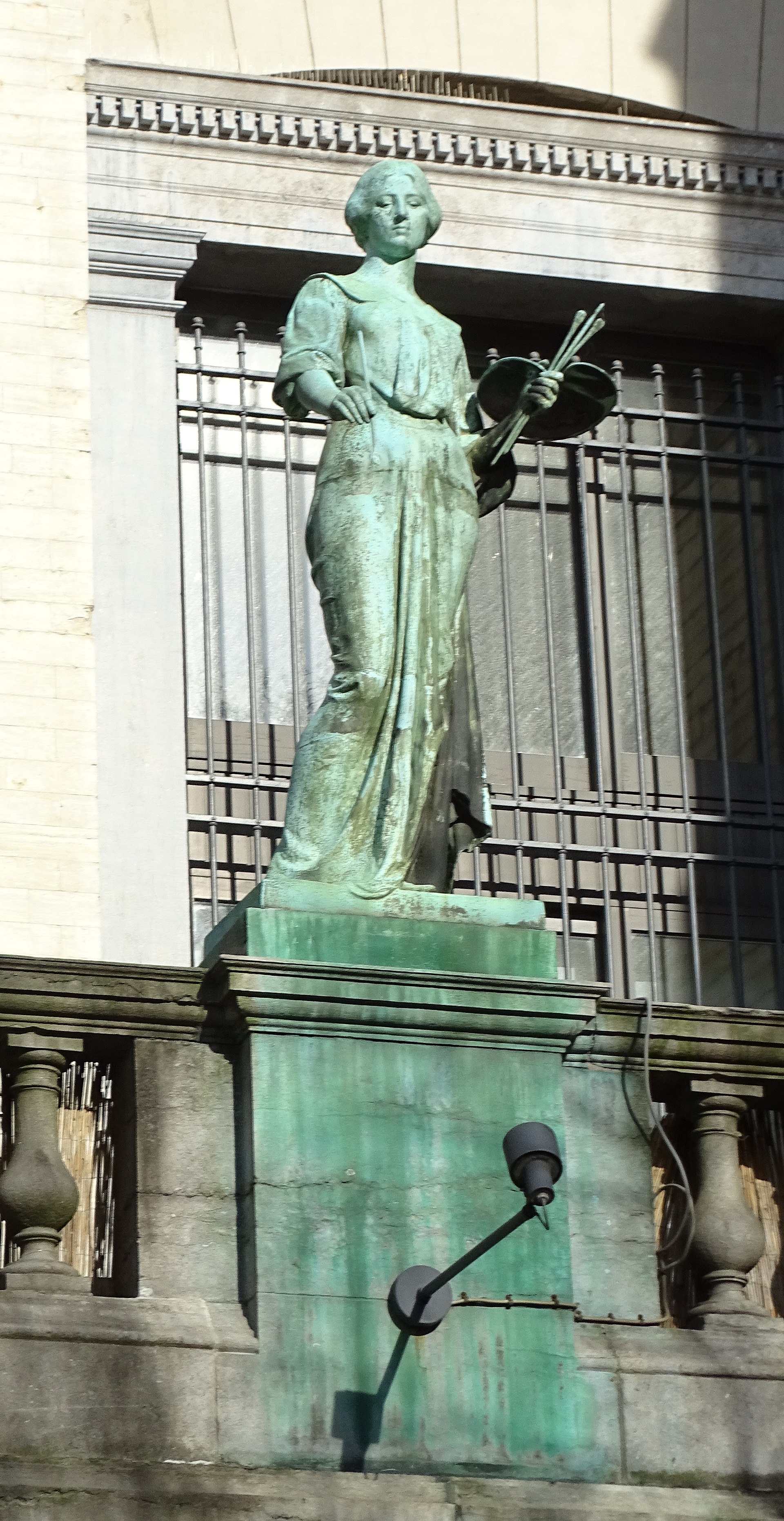 Facade of the Royal Museums of Fine Arts of Belgium in Brussels