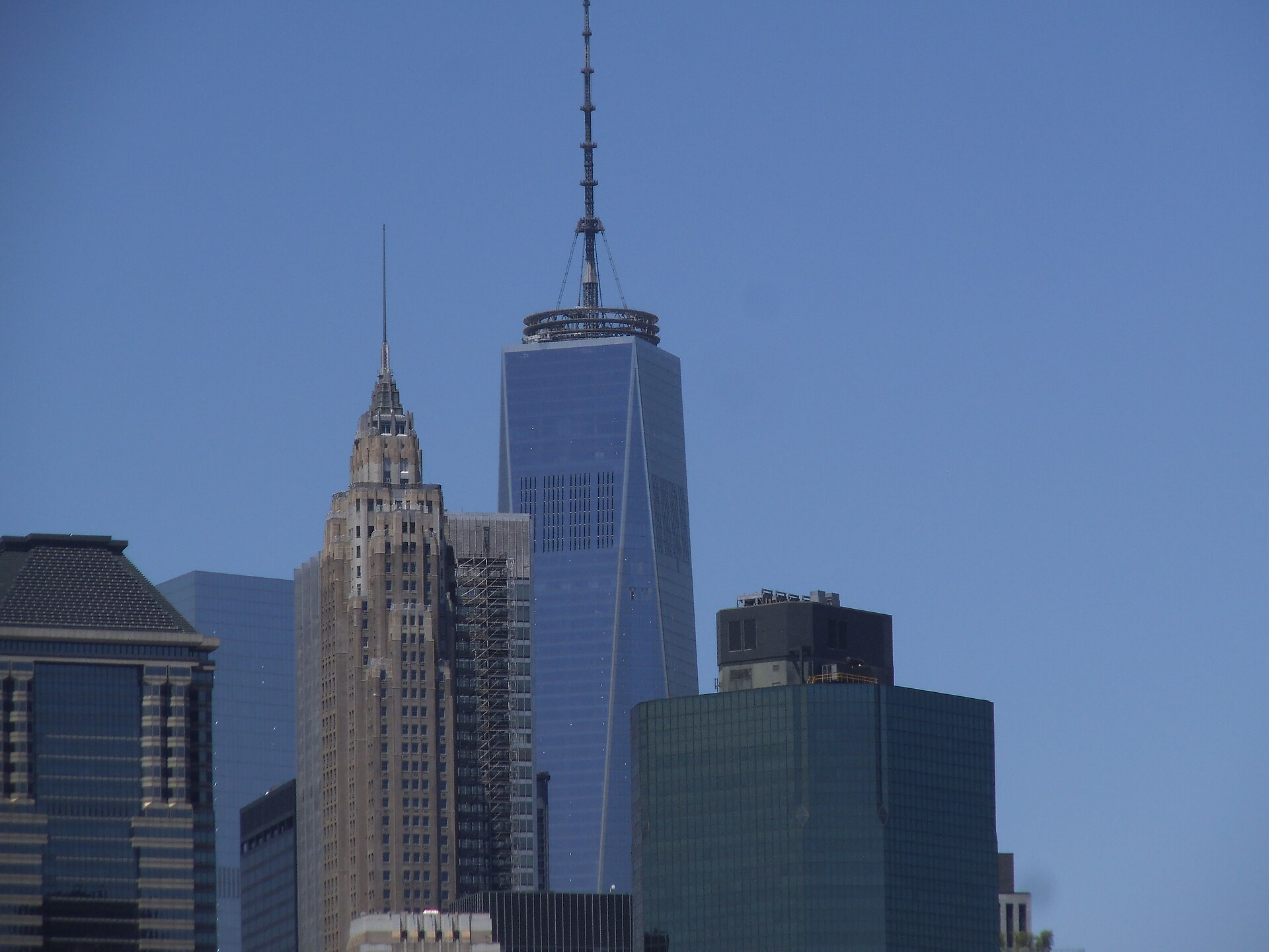 One World Trade Center rising against the Manhattan skyline, the tallest building in the Western Hemisphere