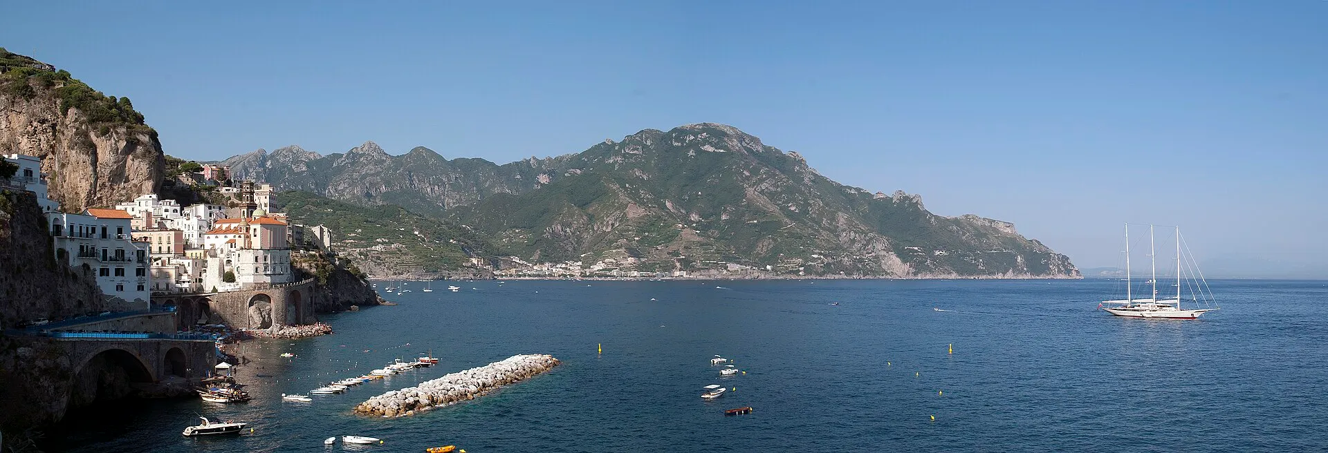 Amalfi Coast panoramic view