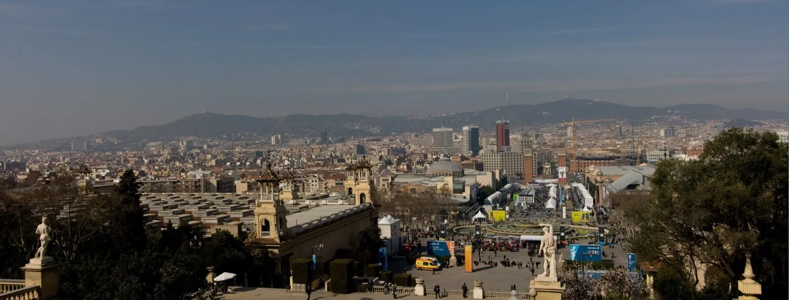 Skyline of Barcelona, Spain