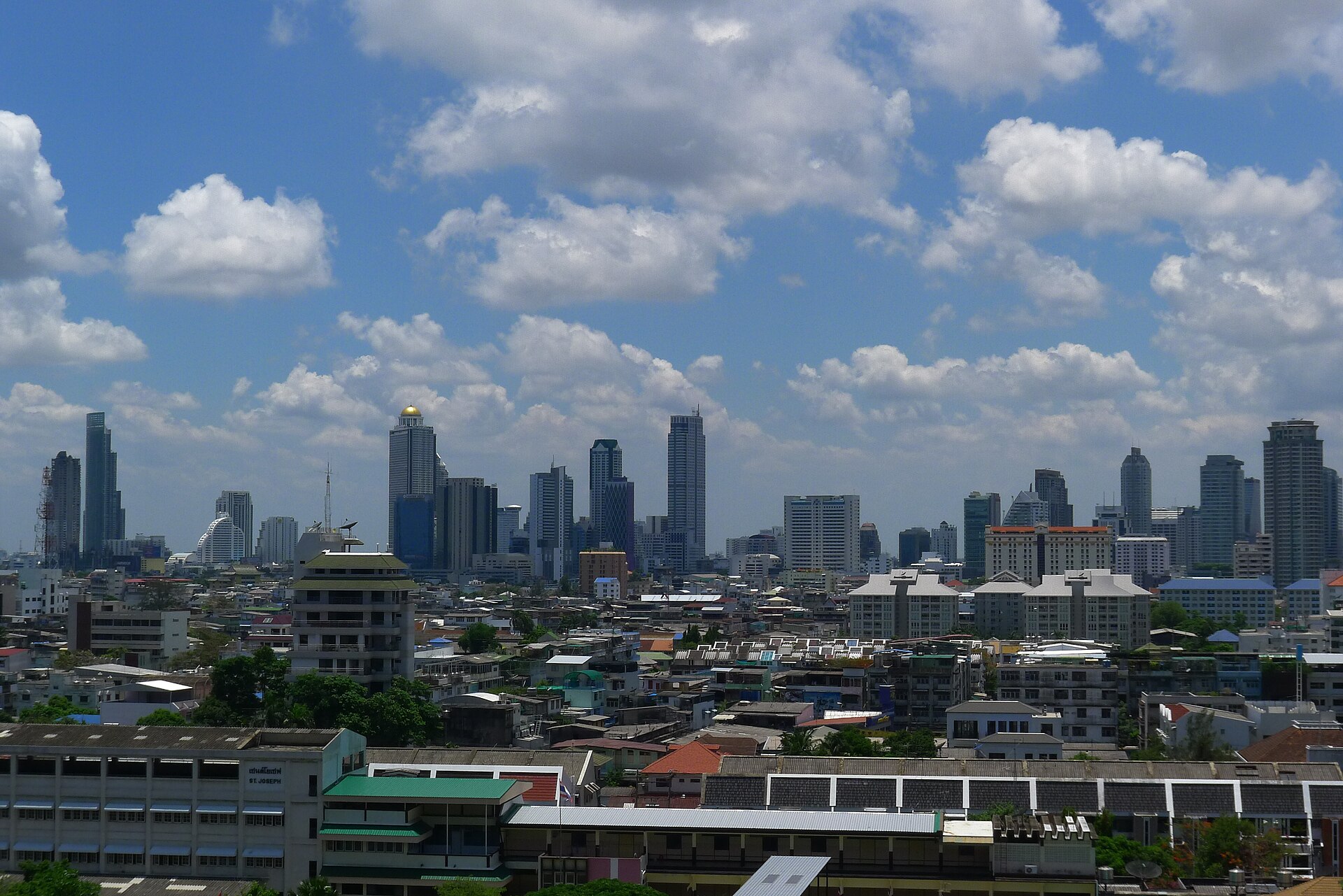 Skyline of Bangkok, Thailand
