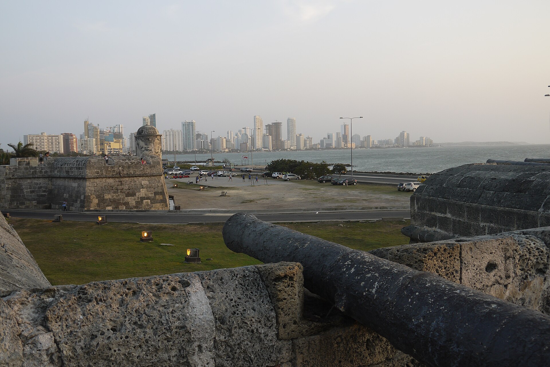 Cartagena skyline viewed from the historic city walls