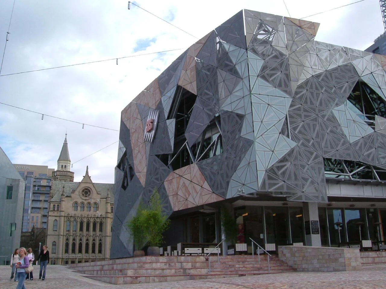 Federation Square buildings in central Melbourne
