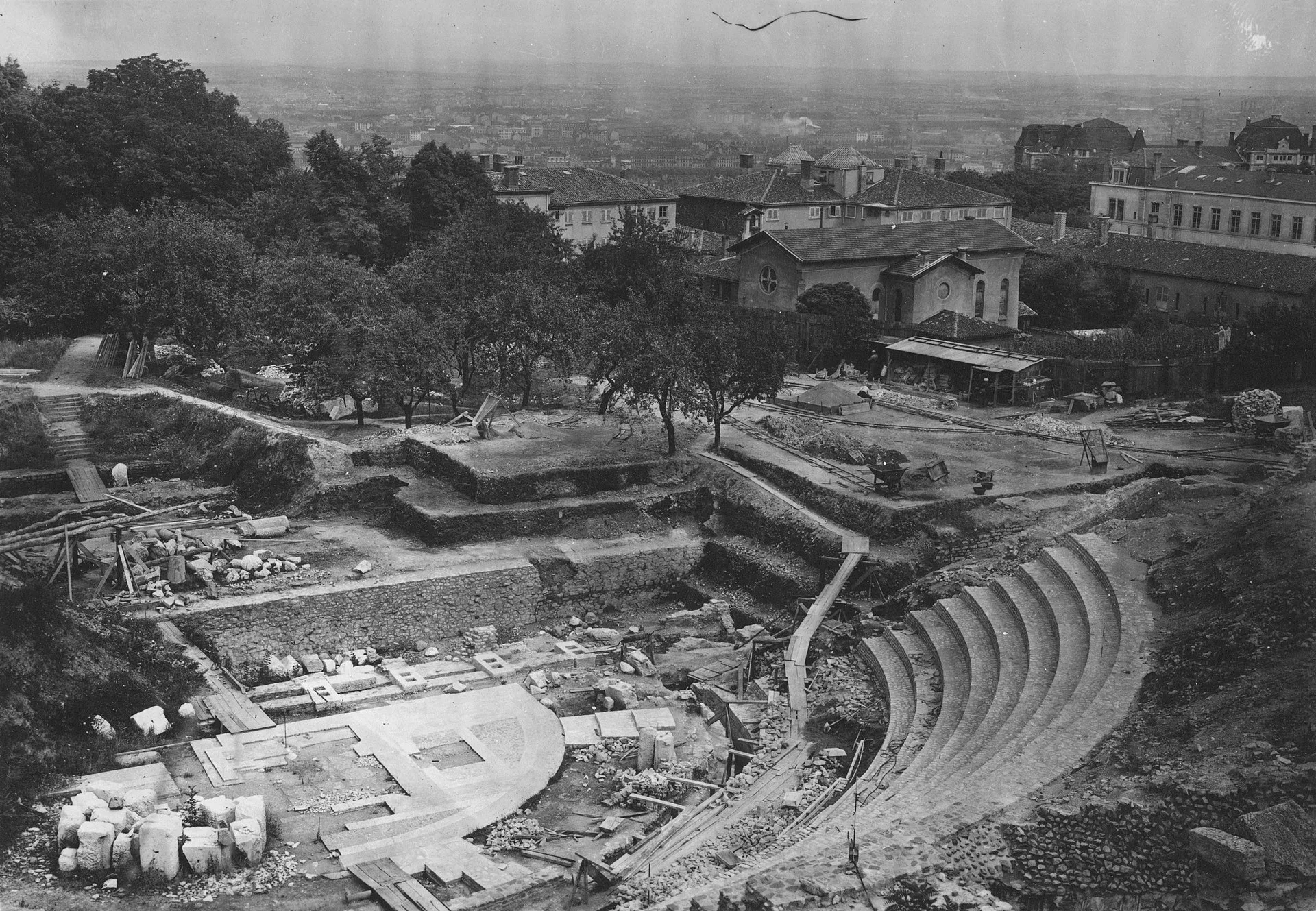 Ancient Roman theater of Fourvière in Lyon