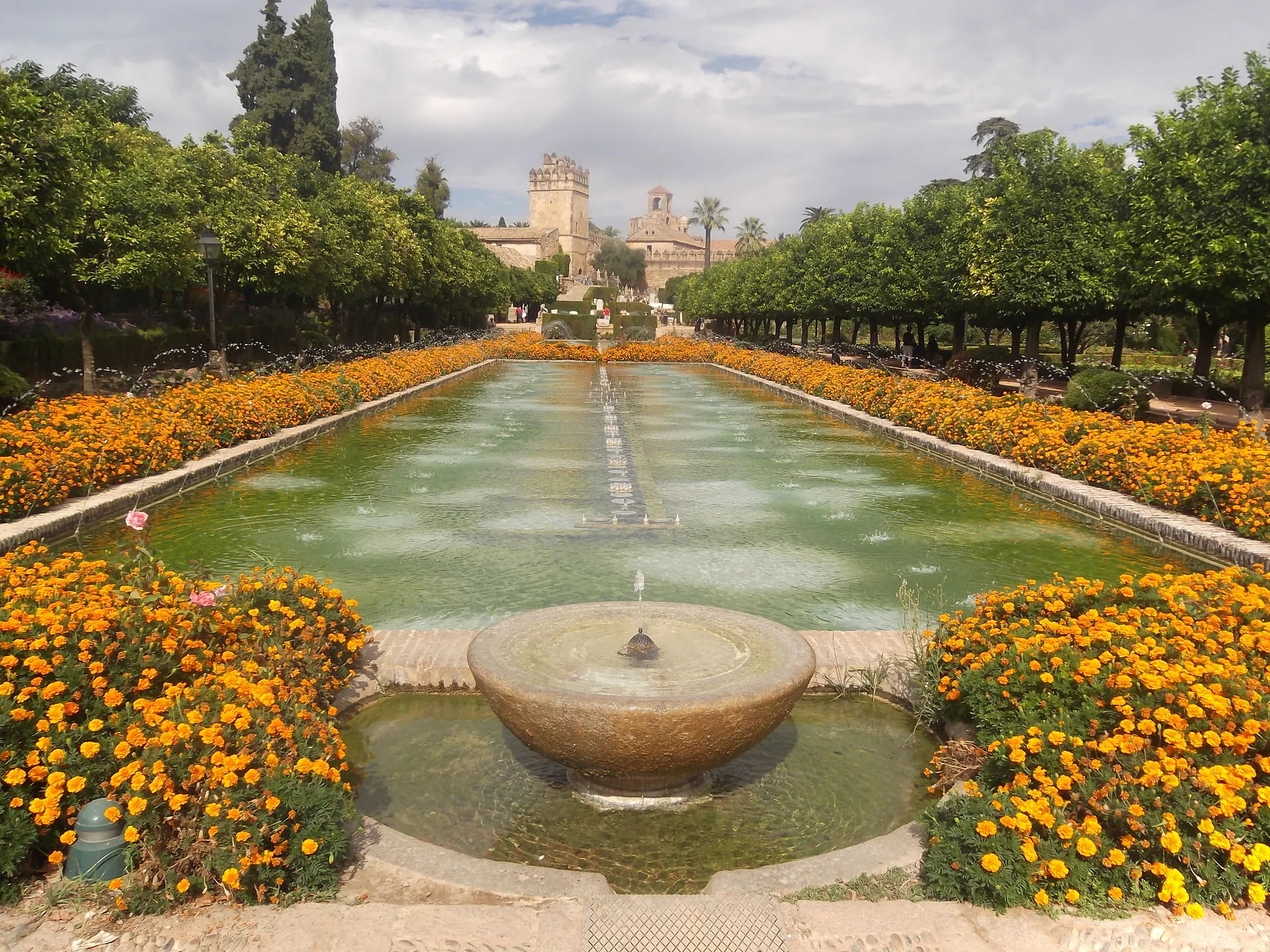 Gardens of the Alcázar de los Reyes Cristianos in Córdoba