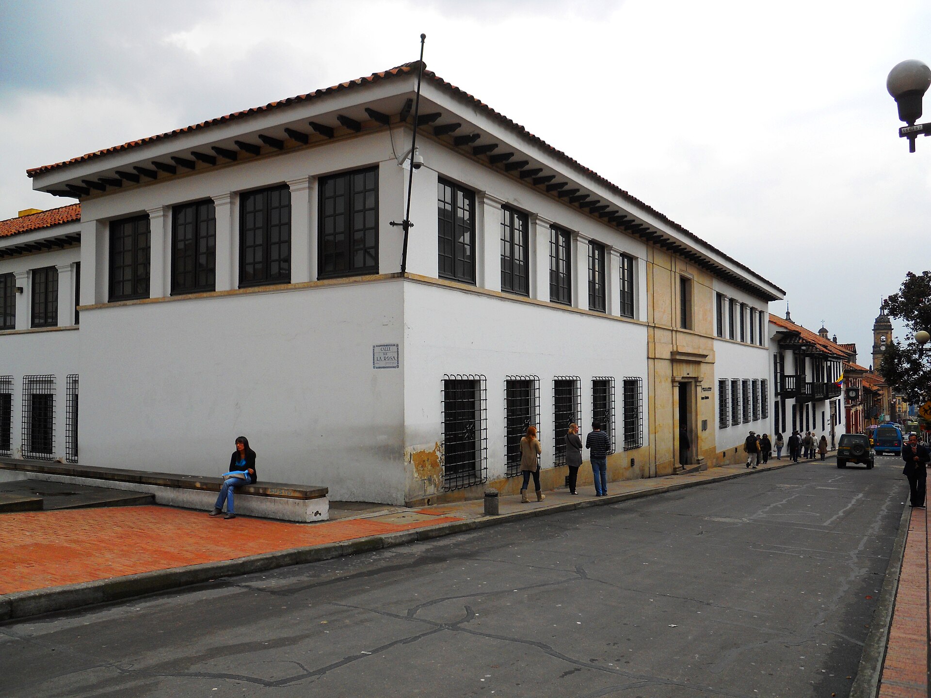 Exterior facade of the Botero Museum in Bogota, Colombia
